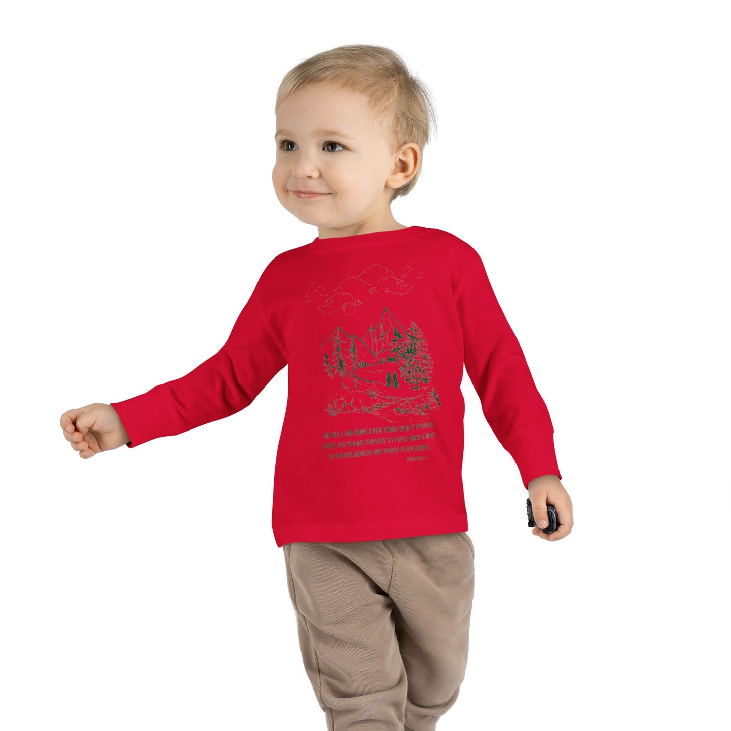 A New Thing Isaiah 43:19 Toddler Long Sleeve Tee