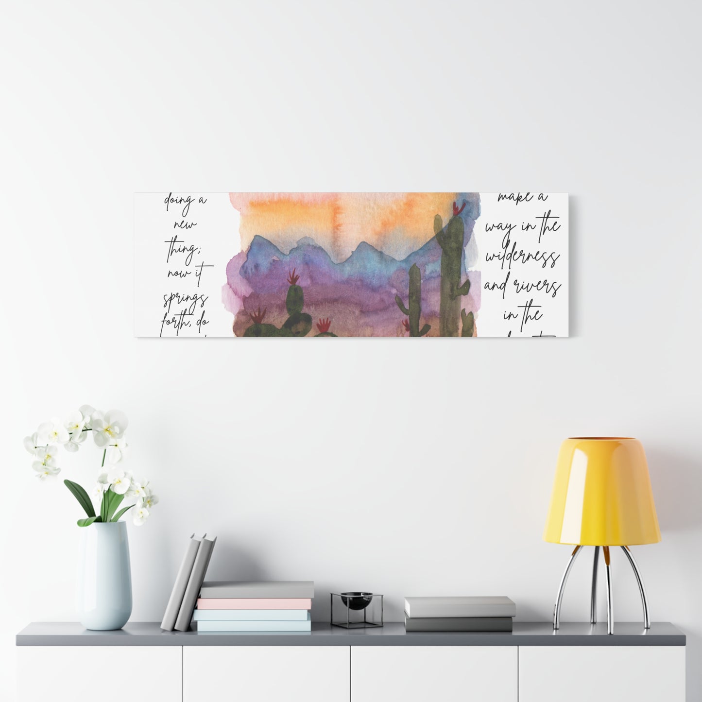 Behold ai’m Doing a New Thing Wall Canvas — Matte Stretched Canvas with Verse