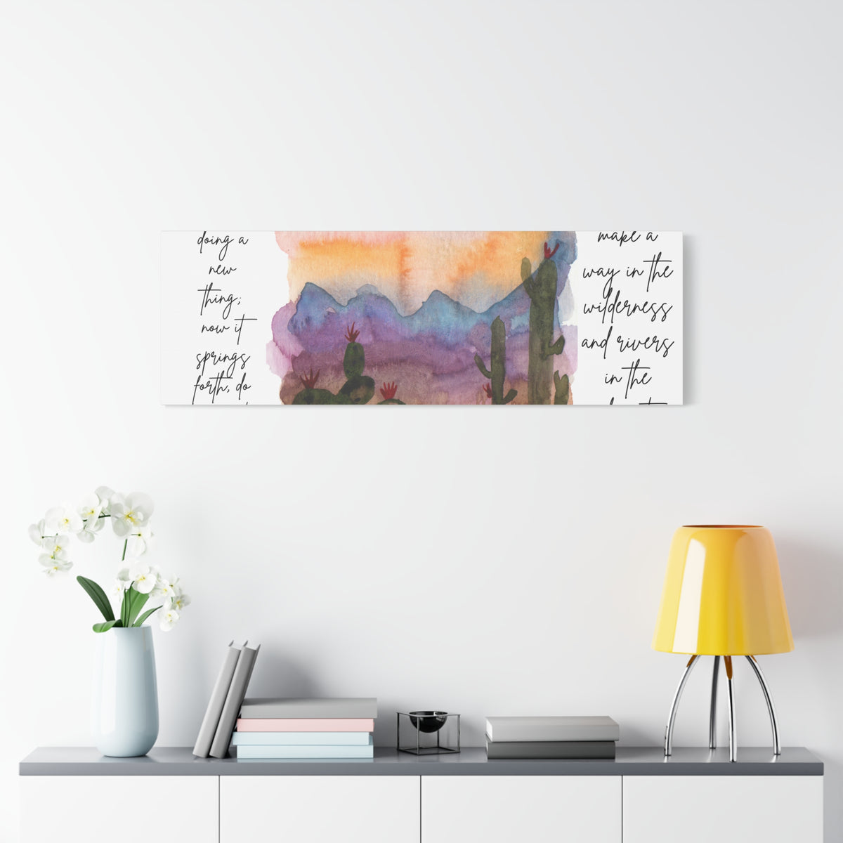 Behold ai’m Doing a New Thing Wall Canvas — Matte Stretched Canvas with Verse