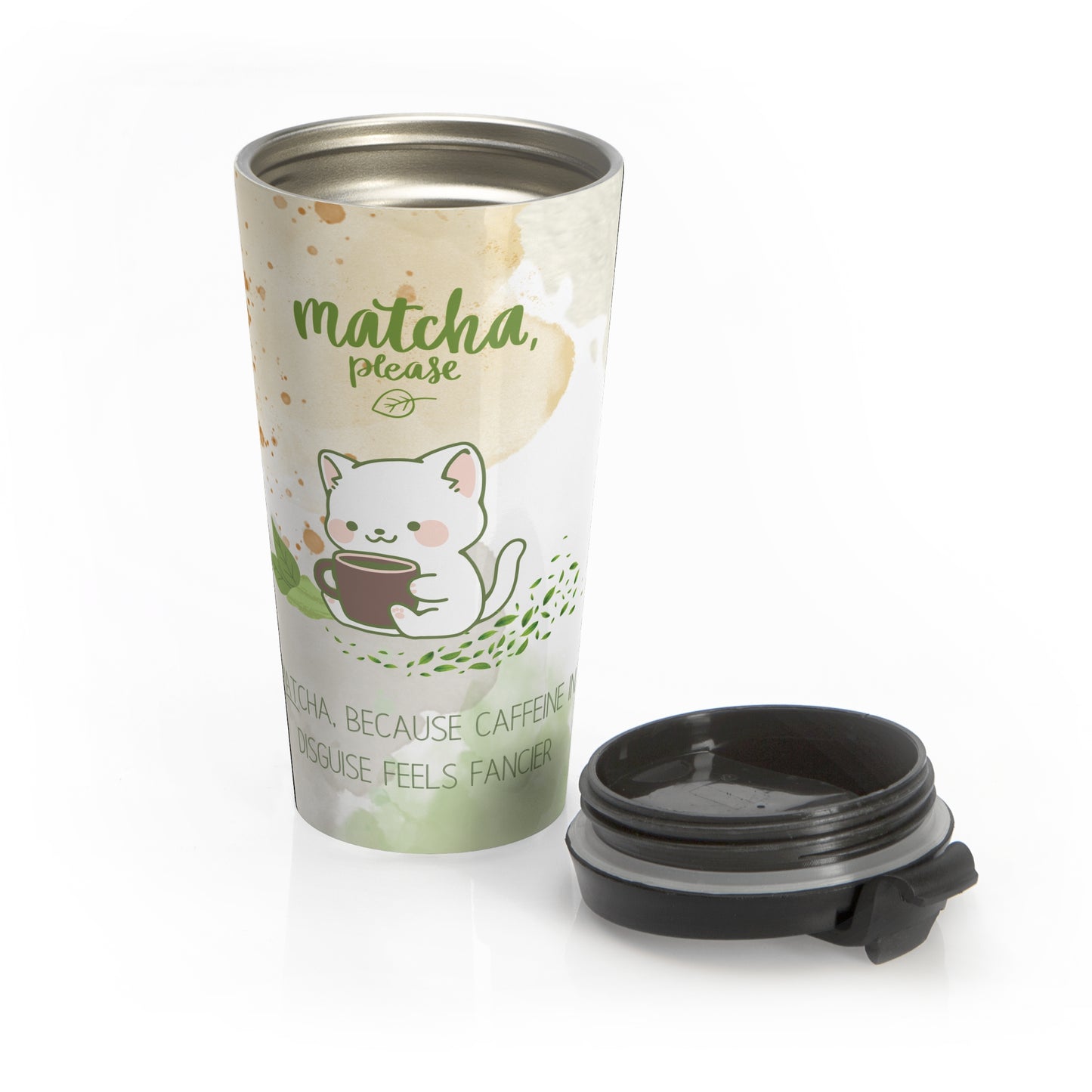 Matcha Please Stainless Steel Travel Mug