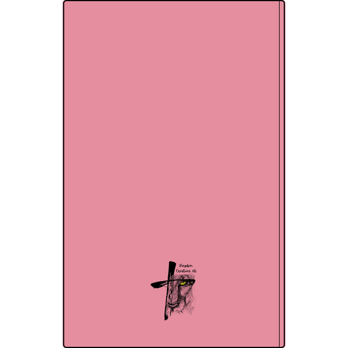Vegan Leather Journal — "Peace, Be Still" Engraved Christian Notebook (Mark 4:39)