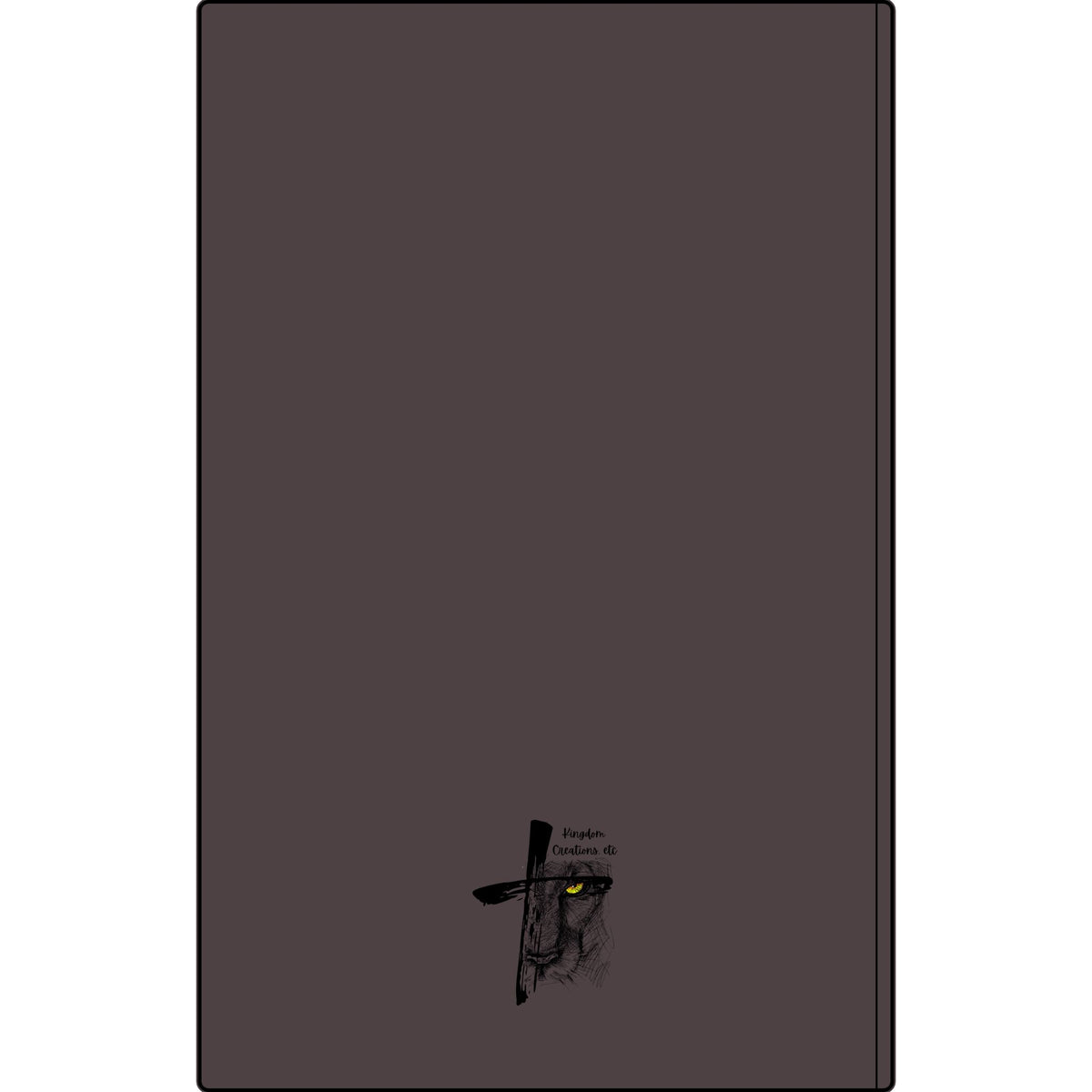 Engraved Vegan Leather Journal — "Be Strong & Courageous" Motivational Notebook