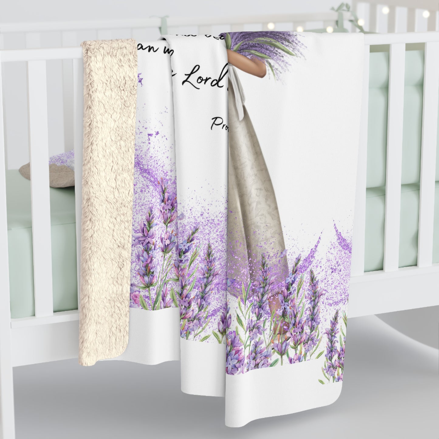 Proverbs 31 Sherpa Fleece Blanket