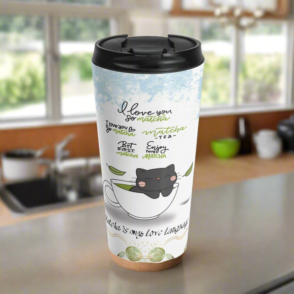 Matcha is My Love Language Stainless Steel Travel Mug