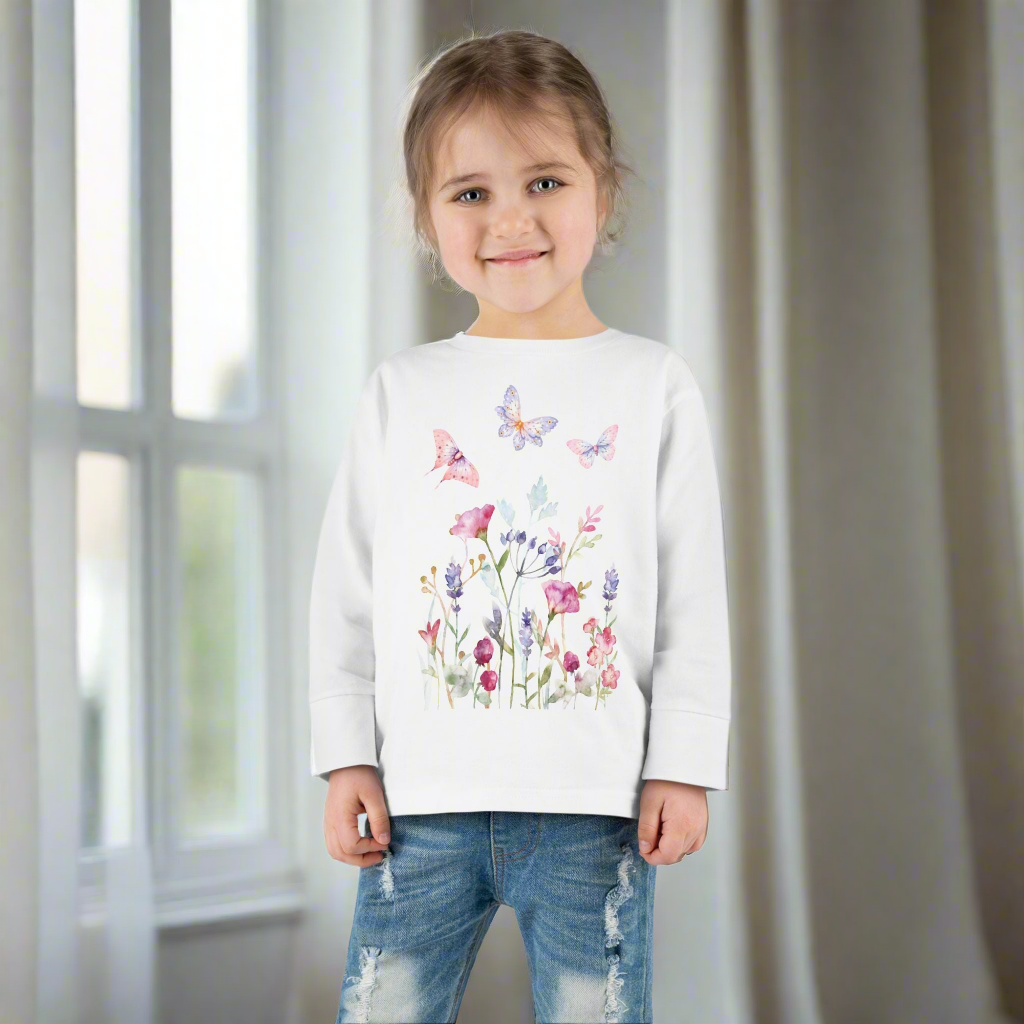 Wild flowers Toddler Long Sleeve Tee