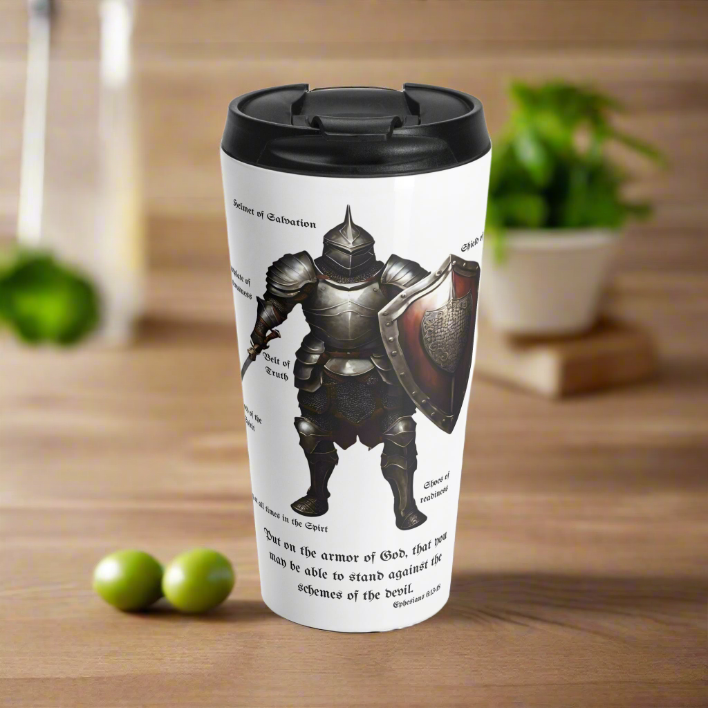 Full Armor of God Stainless Steel Travel Mug