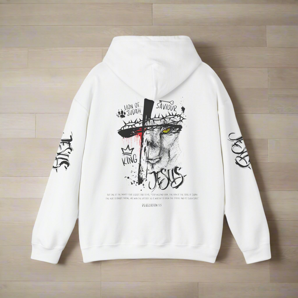 Lion of Judah Rev 5:5 Hooded Sweatshirt