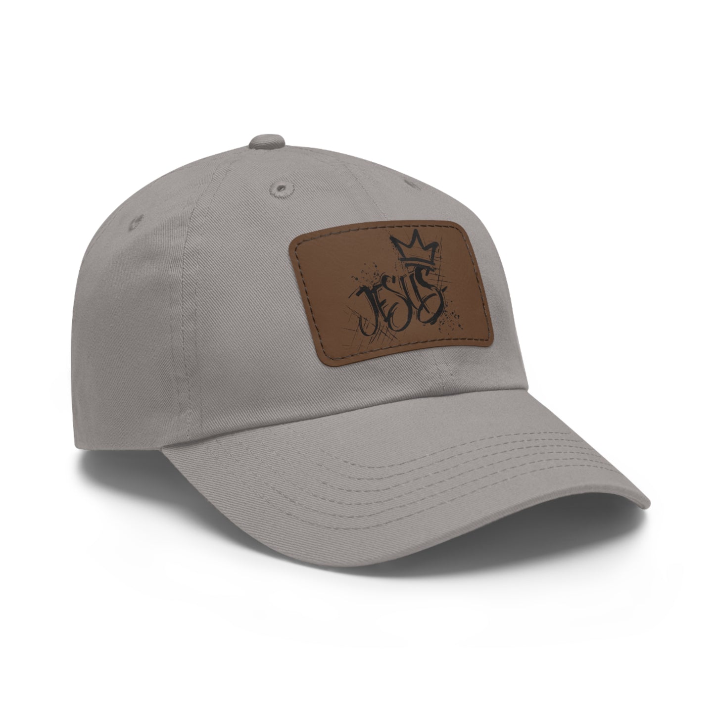 King Jesus baseball cap with leather patch
