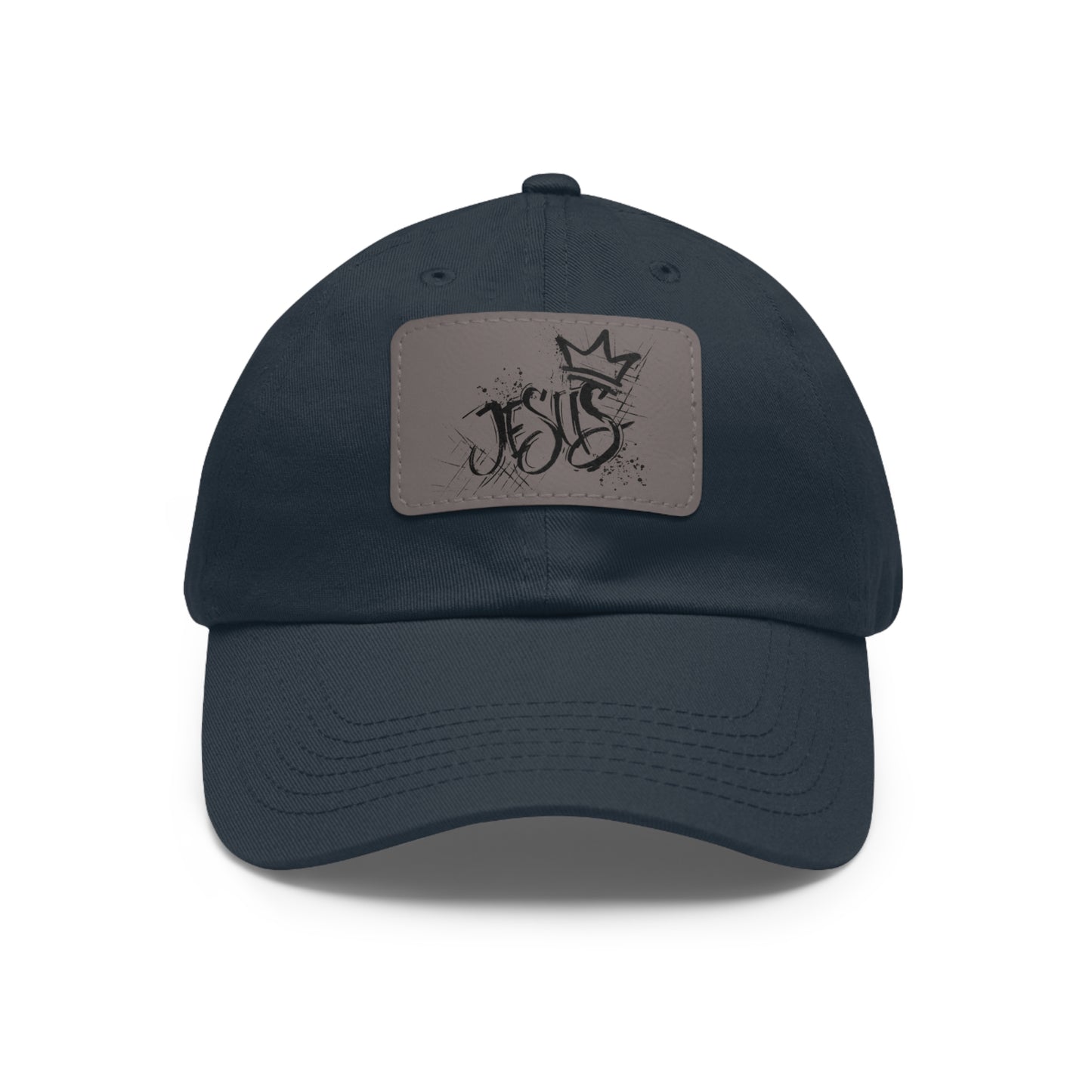 King Jesus baseball cap with leather patch