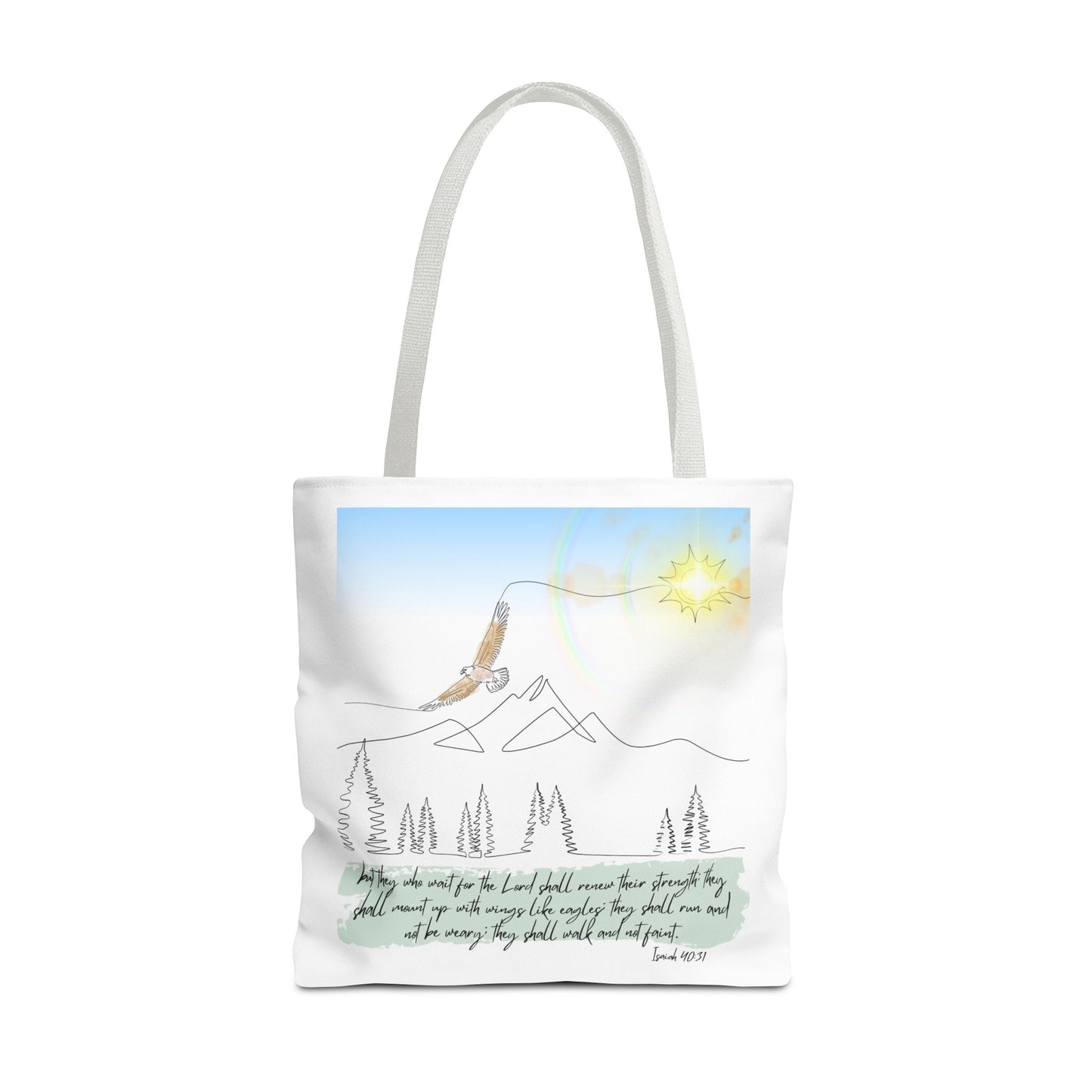 Wings like eagles Tote Bag