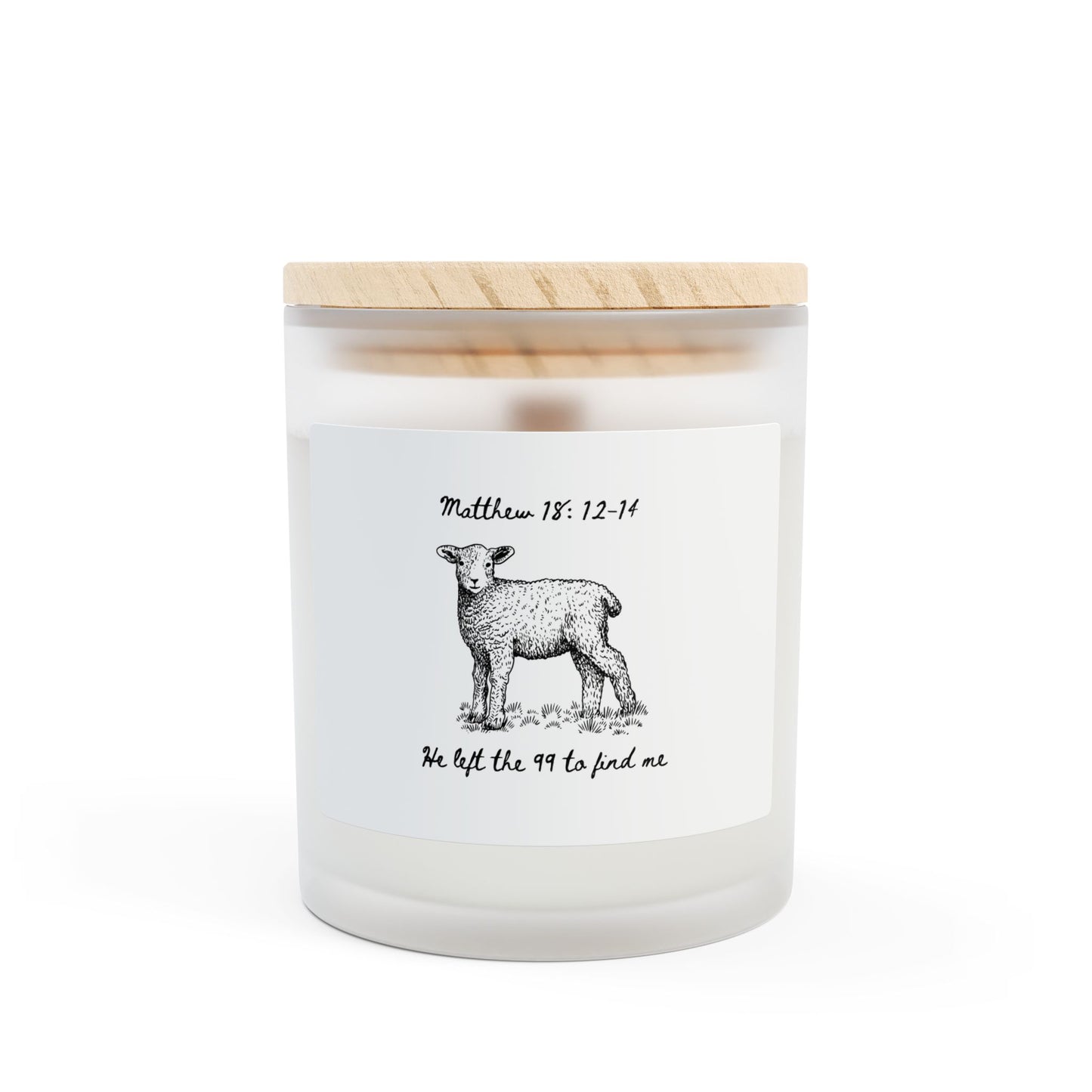 He left the 99 Frosted Glass Candle, 11oz