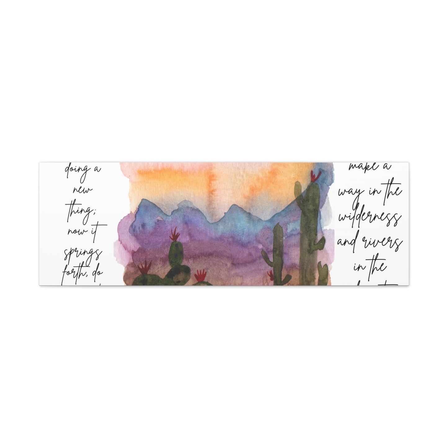 Behold ai’m Doing a New Thing Wall Canvas — Matte Stretched Canvas with Verse