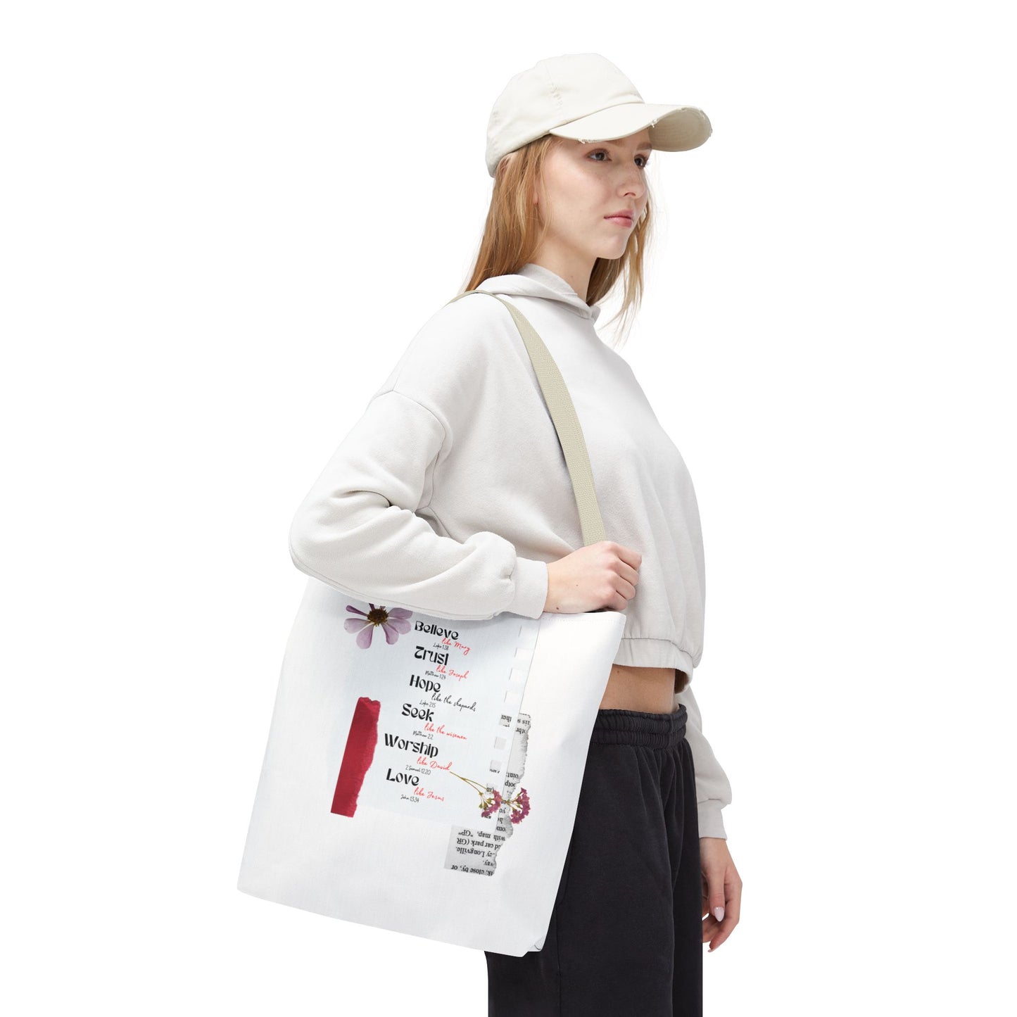 Believe Like Mary Tote Bag