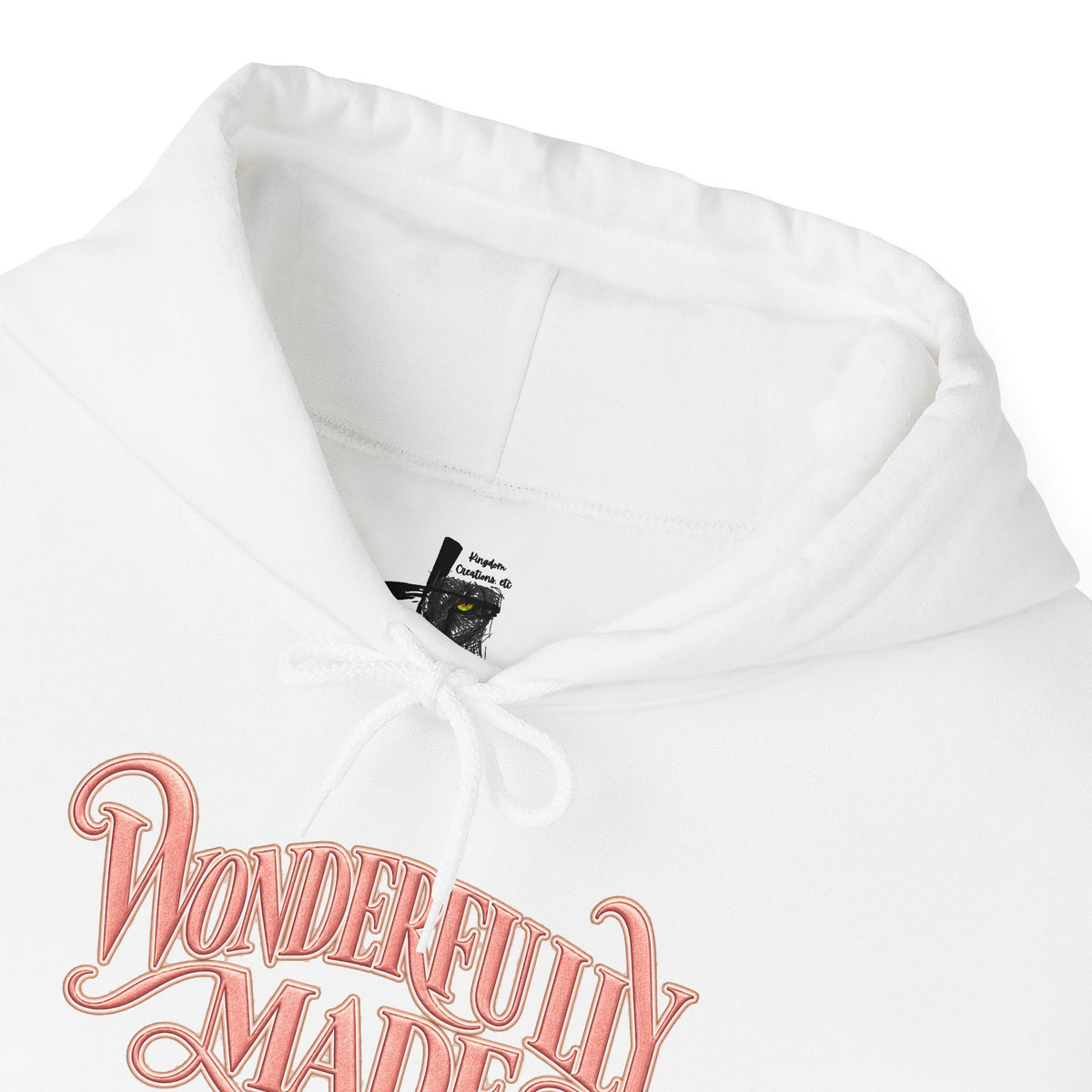 Wonderfully Made Hoodie — Floral Pearl Backprint Hooded Sweatshirt