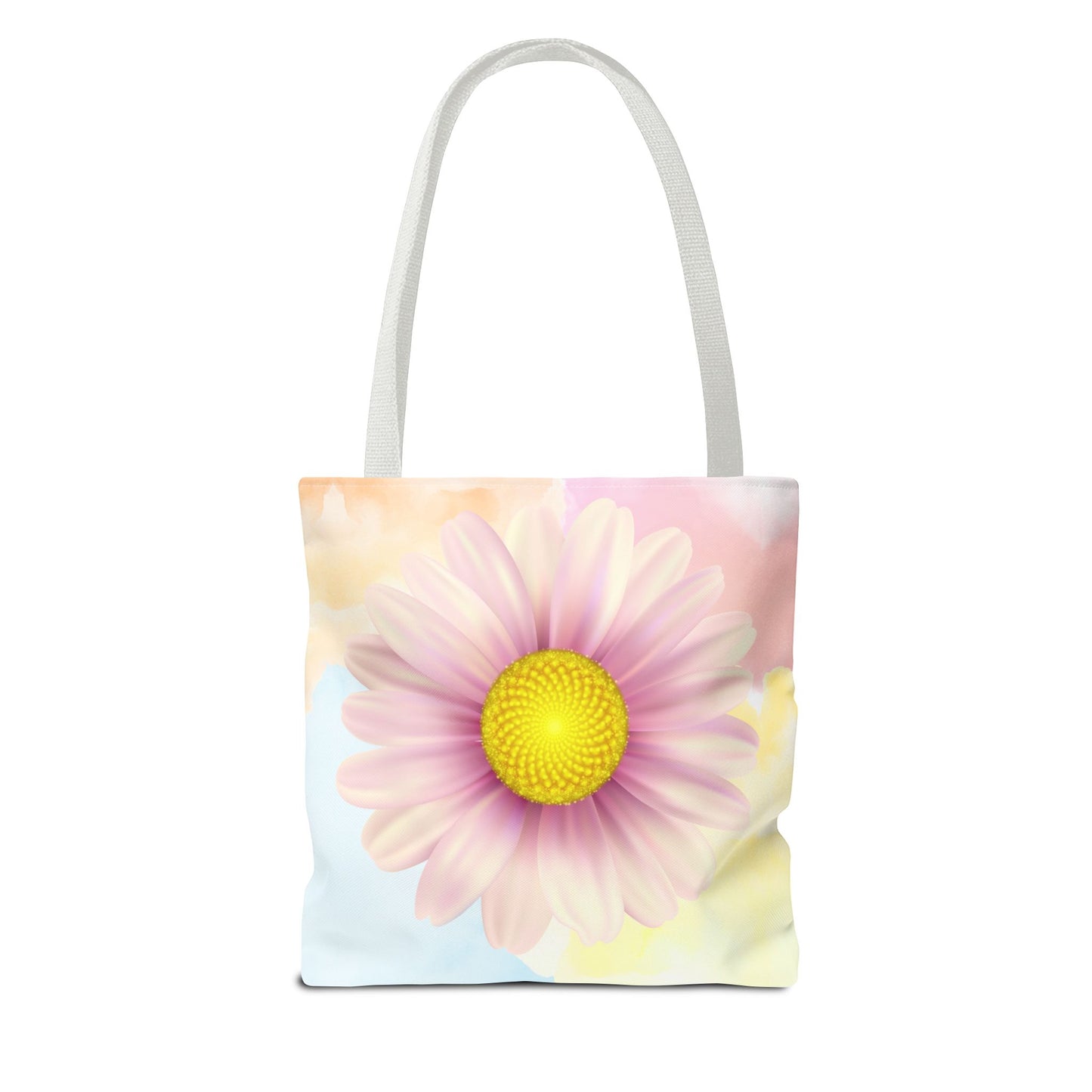 Lavender Watercolor Daisy Garden Tote Bag