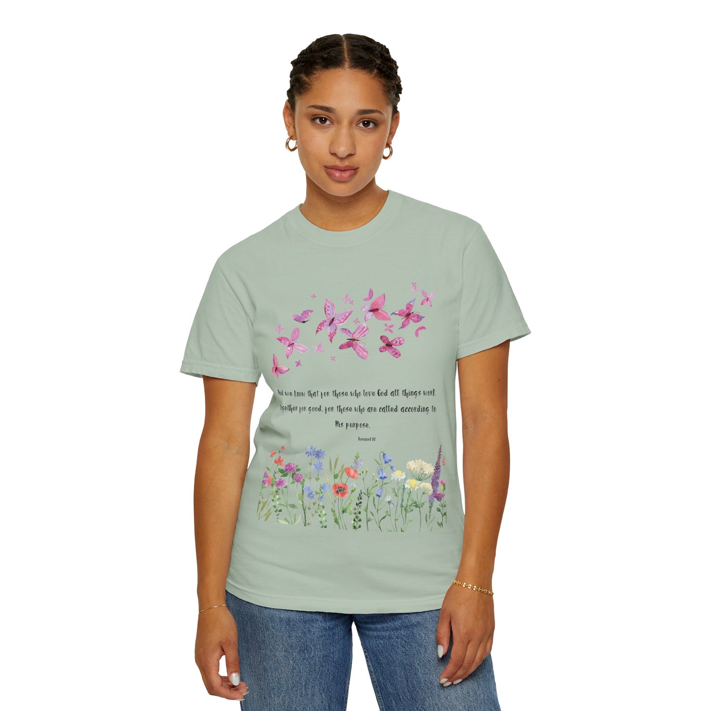 Romans 8:28 with grace T-shirt