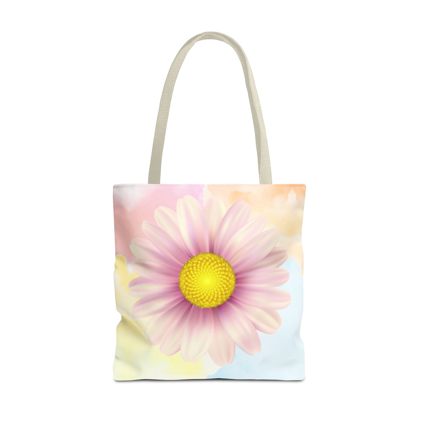 Lavender Watercolor Daisy Garden Tote Bag