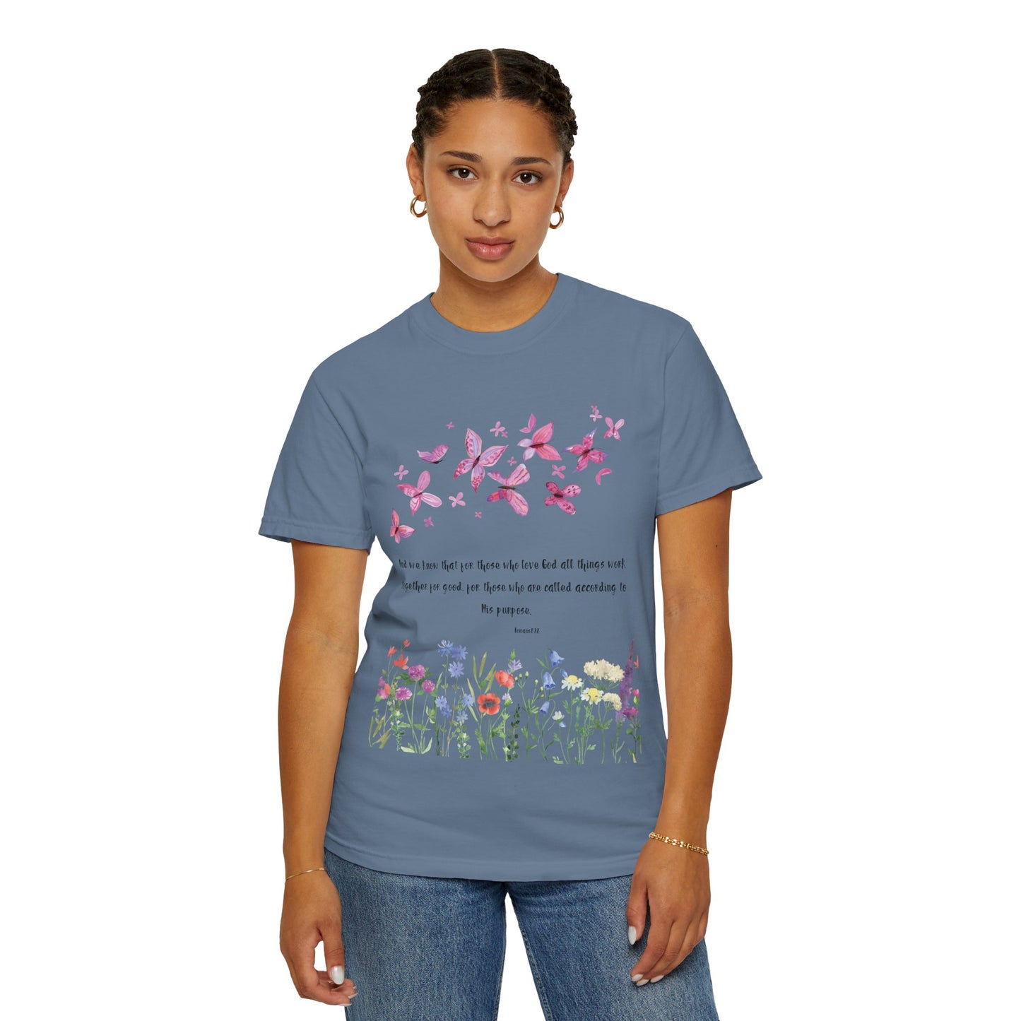 Romans 8:28 with grace T-shirt
