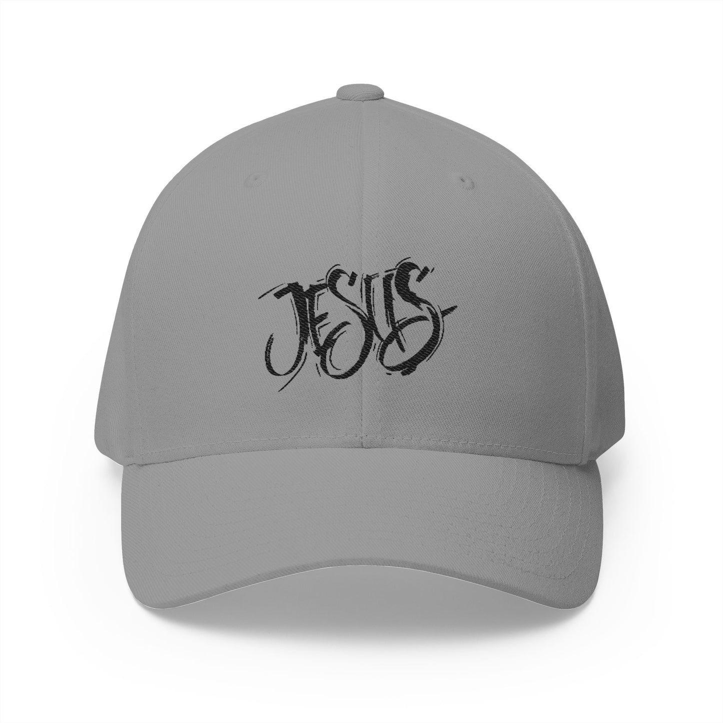 Jesus Embroidered Fitted Cap - Stay Positive & Stylish
