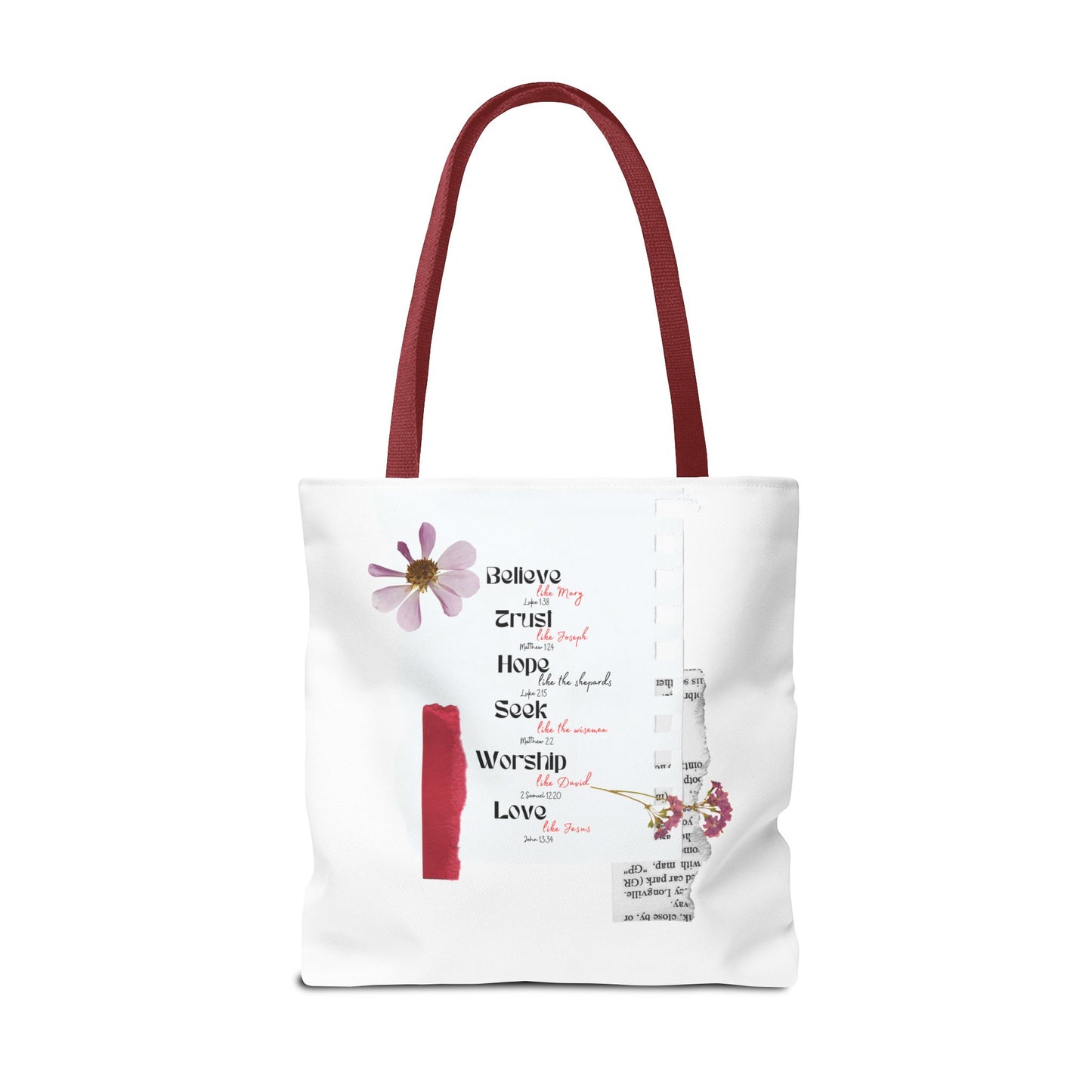 Believe Like Mary Tote Bag