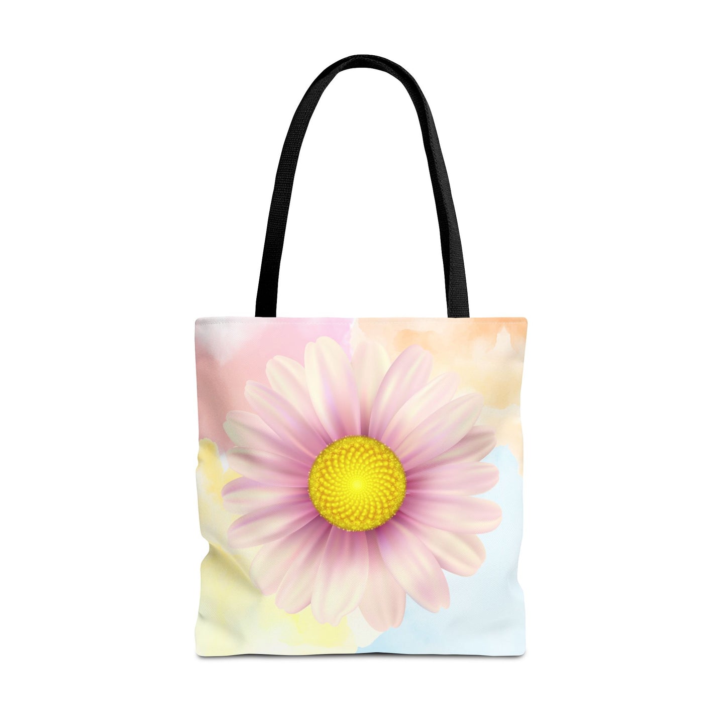 Lavender Watercolor Daisy Garden Tote Bag