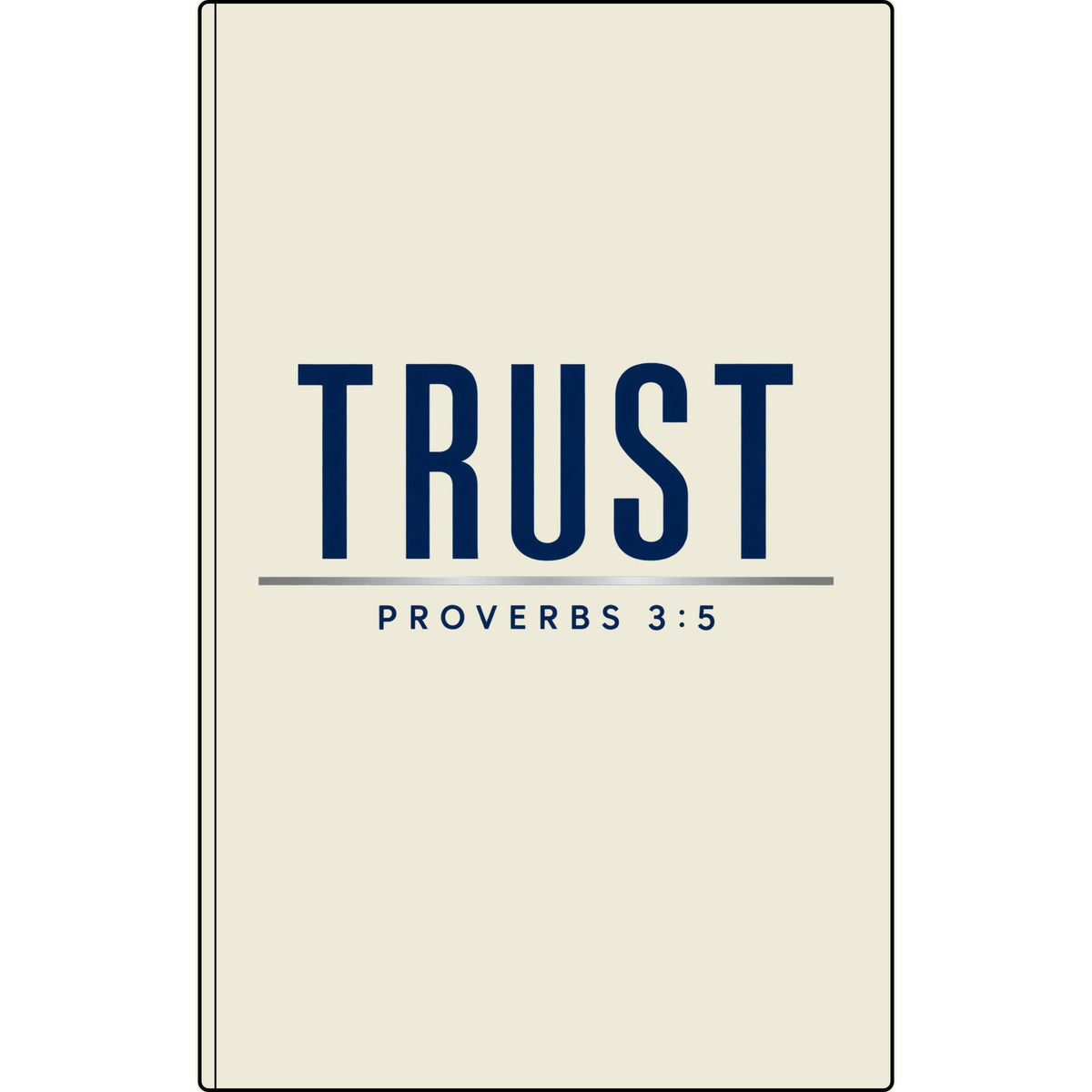 Trust Proverbs 3:5 Vegan Leather Journal — Engraved Faith Notebook