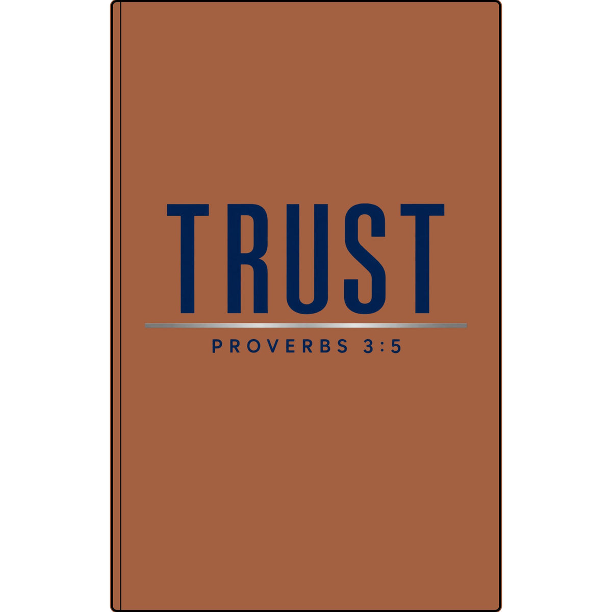 Trust Proverbs 3:5 Vegan Leather Journal — Engraved Faith Notebook