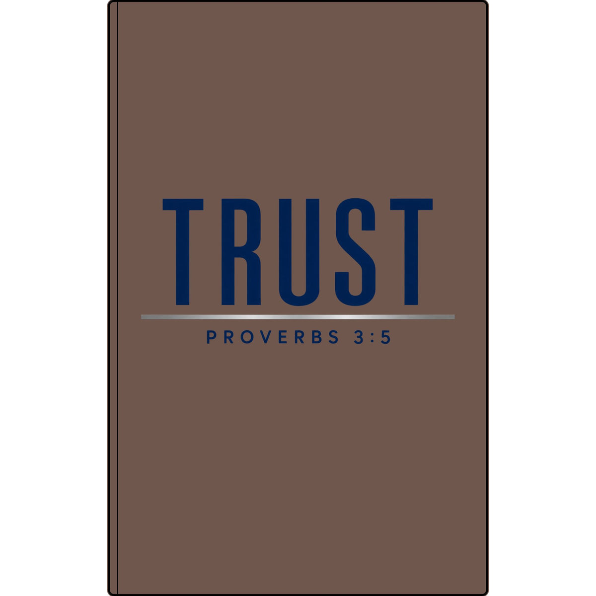 Trust Proverbs 3:5 Vegan Leather Journal — Engraved Faith Notebook
