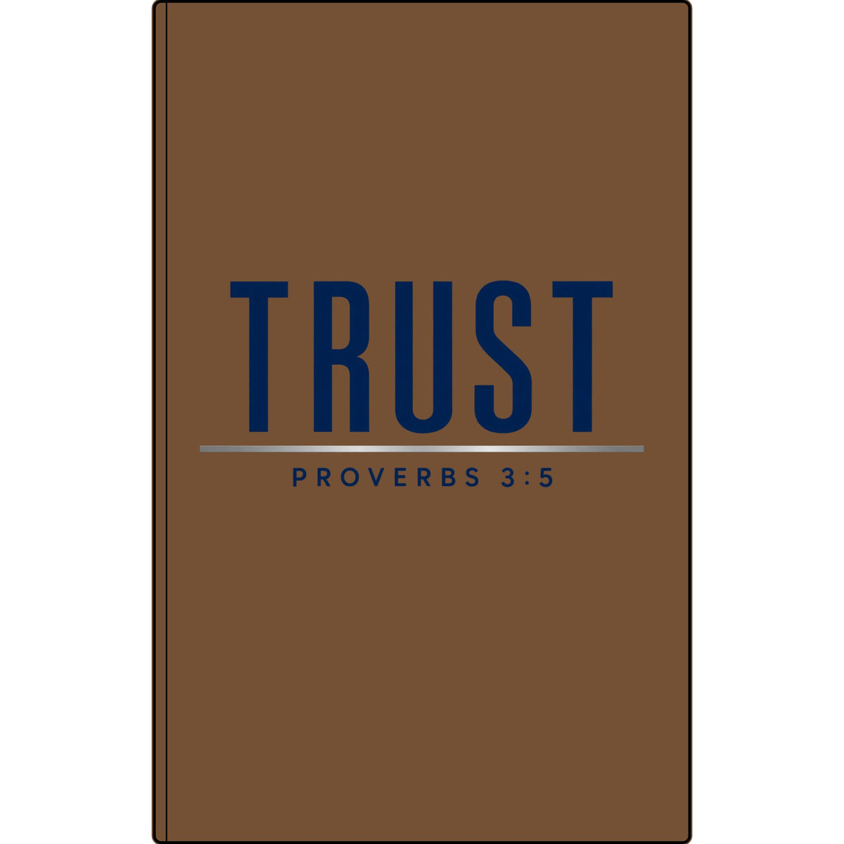 Trust Proverbs 3:5 Vegan Leather Journal — Engraved Faith Notebook