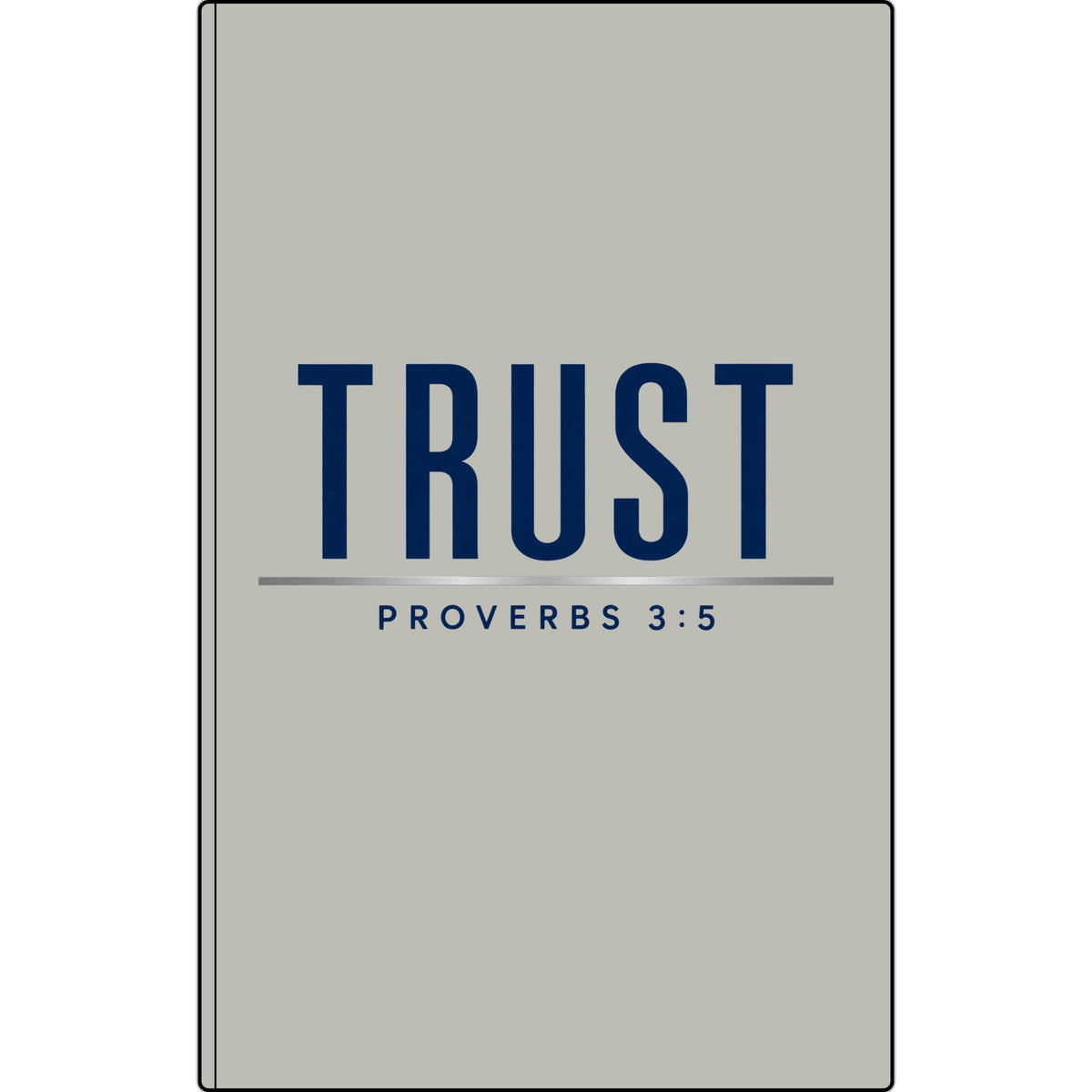 Trust Proverbs 3:5 Vegan Leather Journal — Engraved Faith Notebook