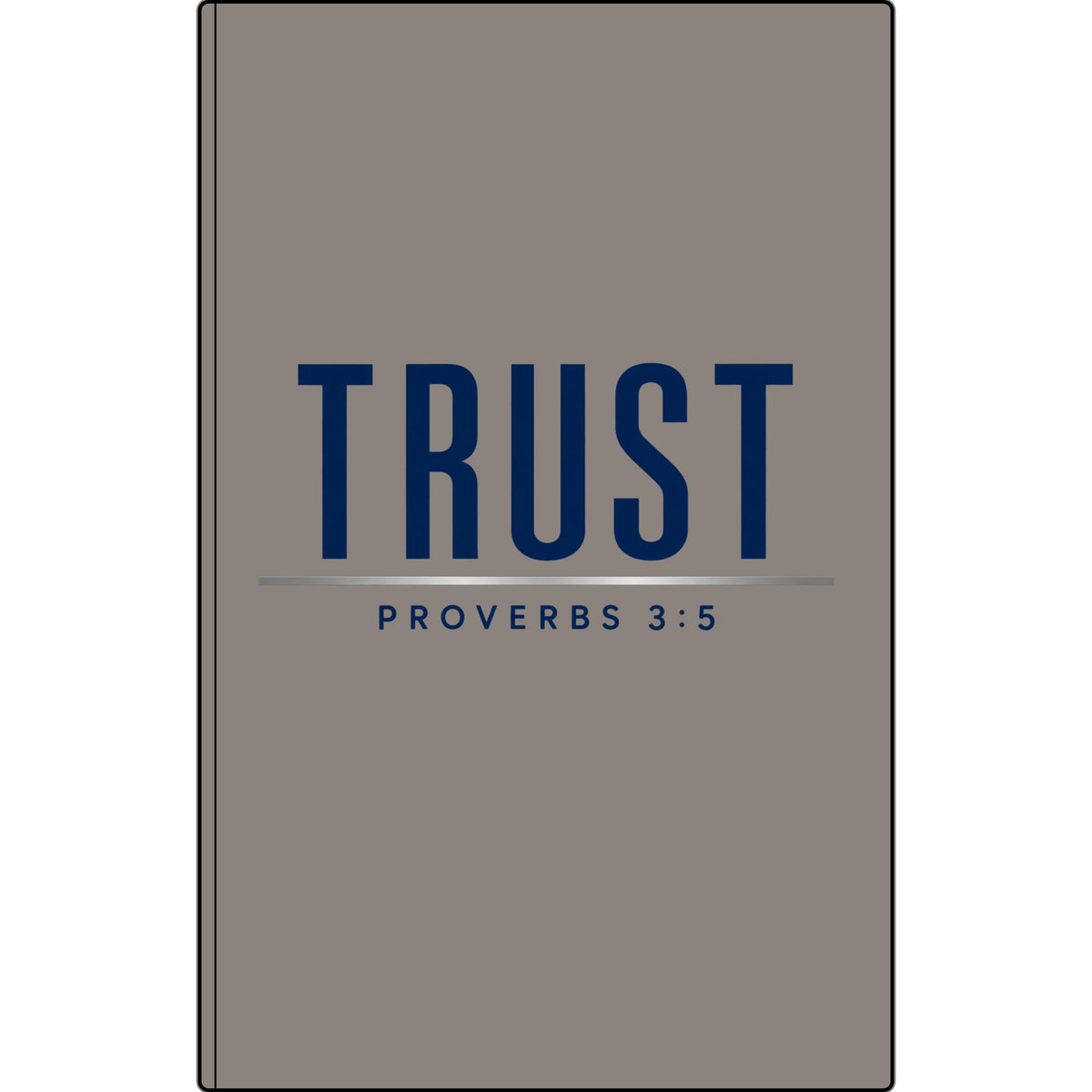 Trust Proverbs 3:5 Vegan Leather Journal — Engraved Faith Notebook