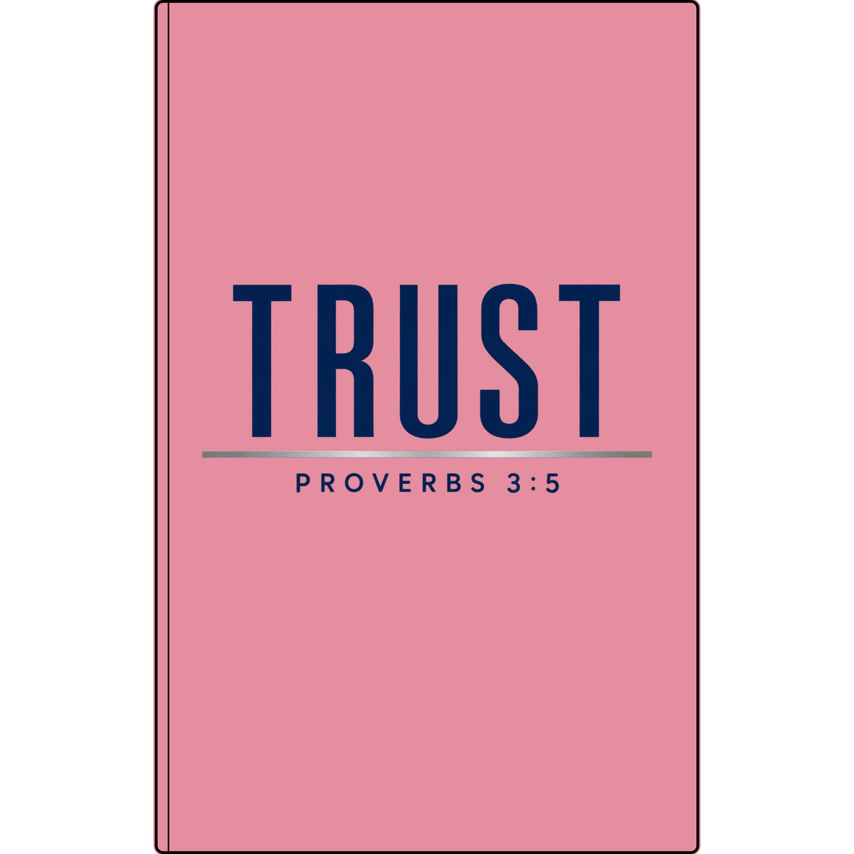 Trust Proverbs 3:5 Vegan Leather Journal — Engraved Faith Notebook