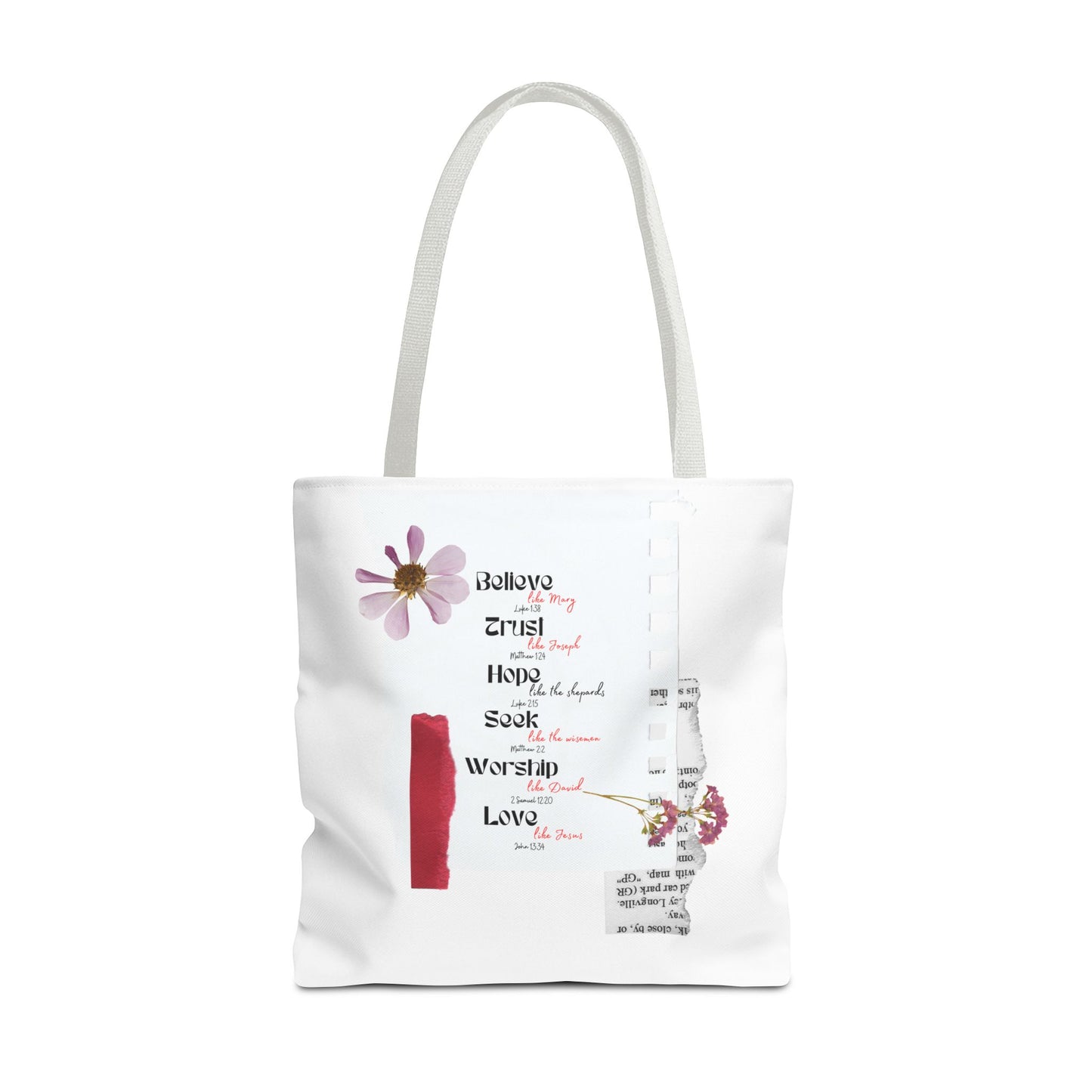 Believe Like Mary Tote Bag