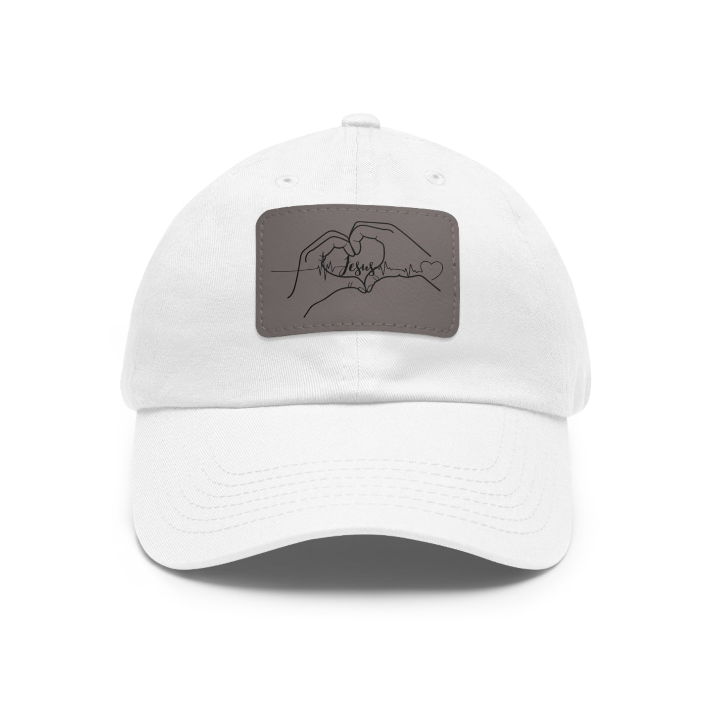 I love Jesus baseball cap with leather patch