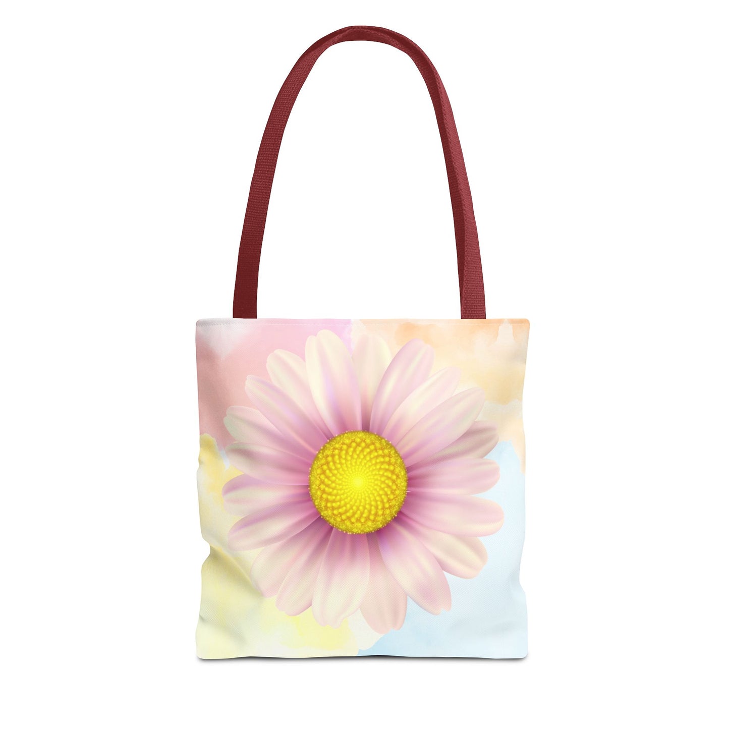 Lavender Watercolor Daisy Garden Tote Bag
