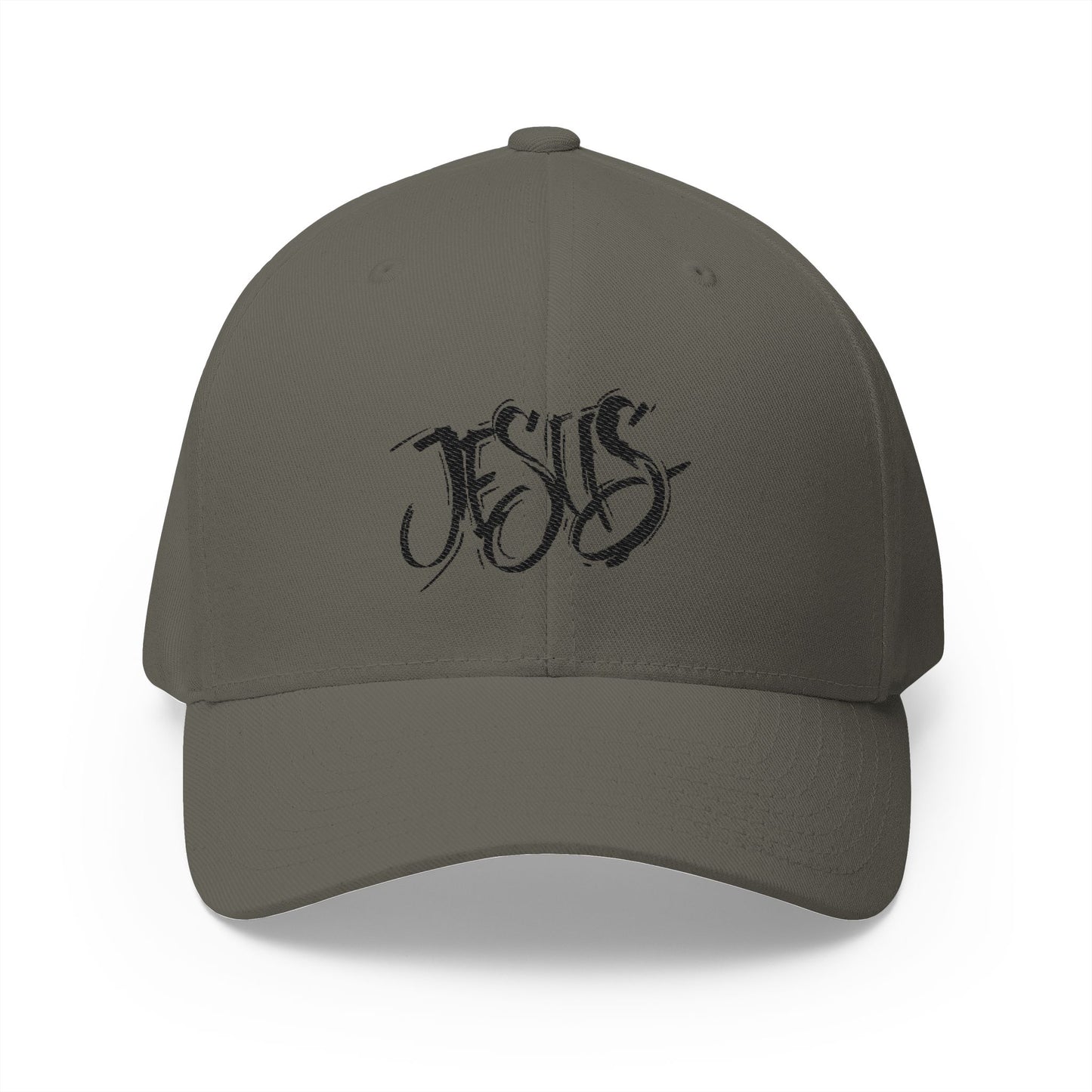 Jesus Embroidered Fitted Cap - Stay Positive & Stylish