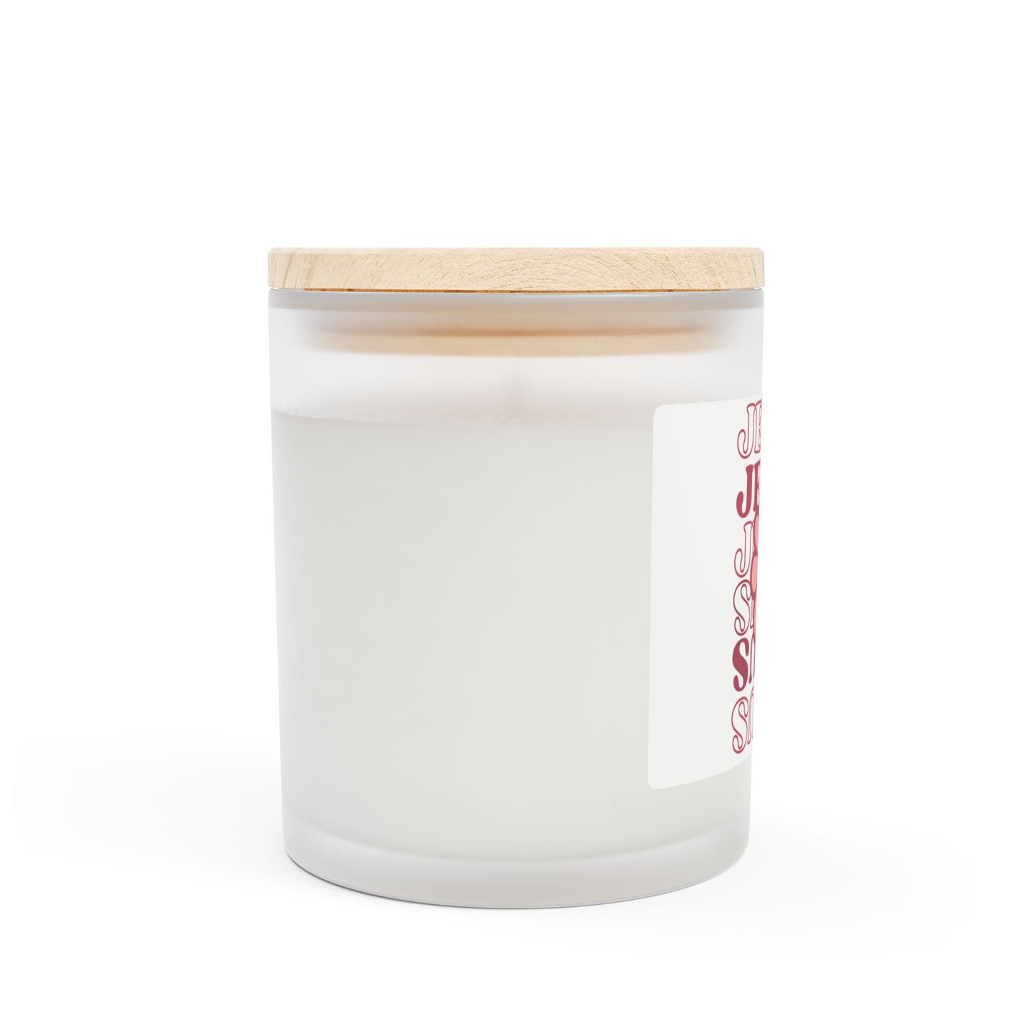 Jesus Frosted Glass Candle, 11oz