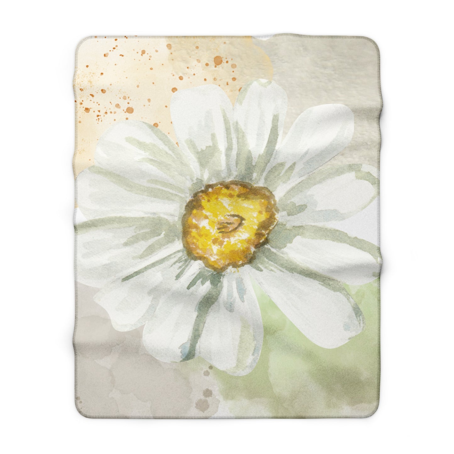Daisy Sherpa Fleece Blanket