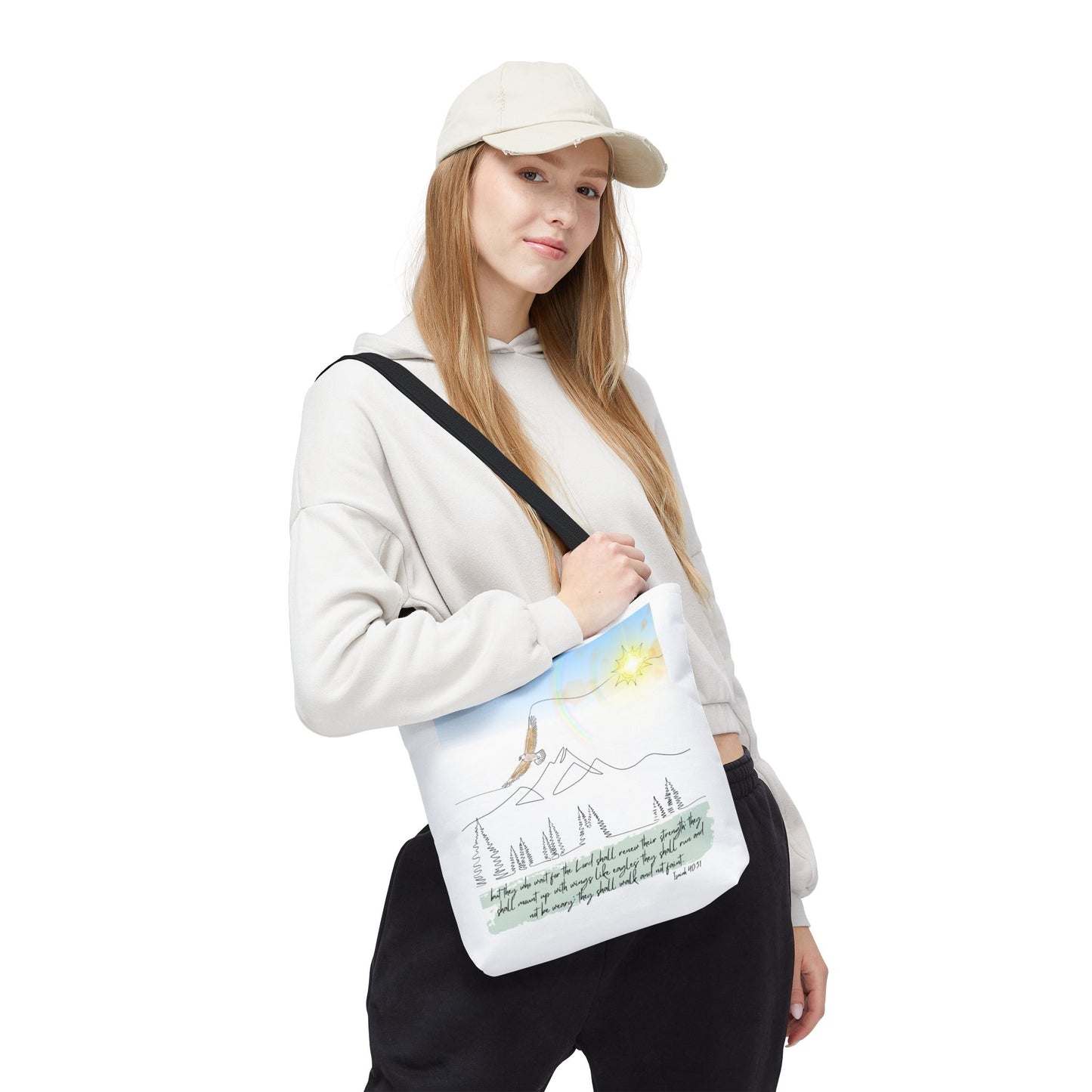 Wings like eagles Tote Bag