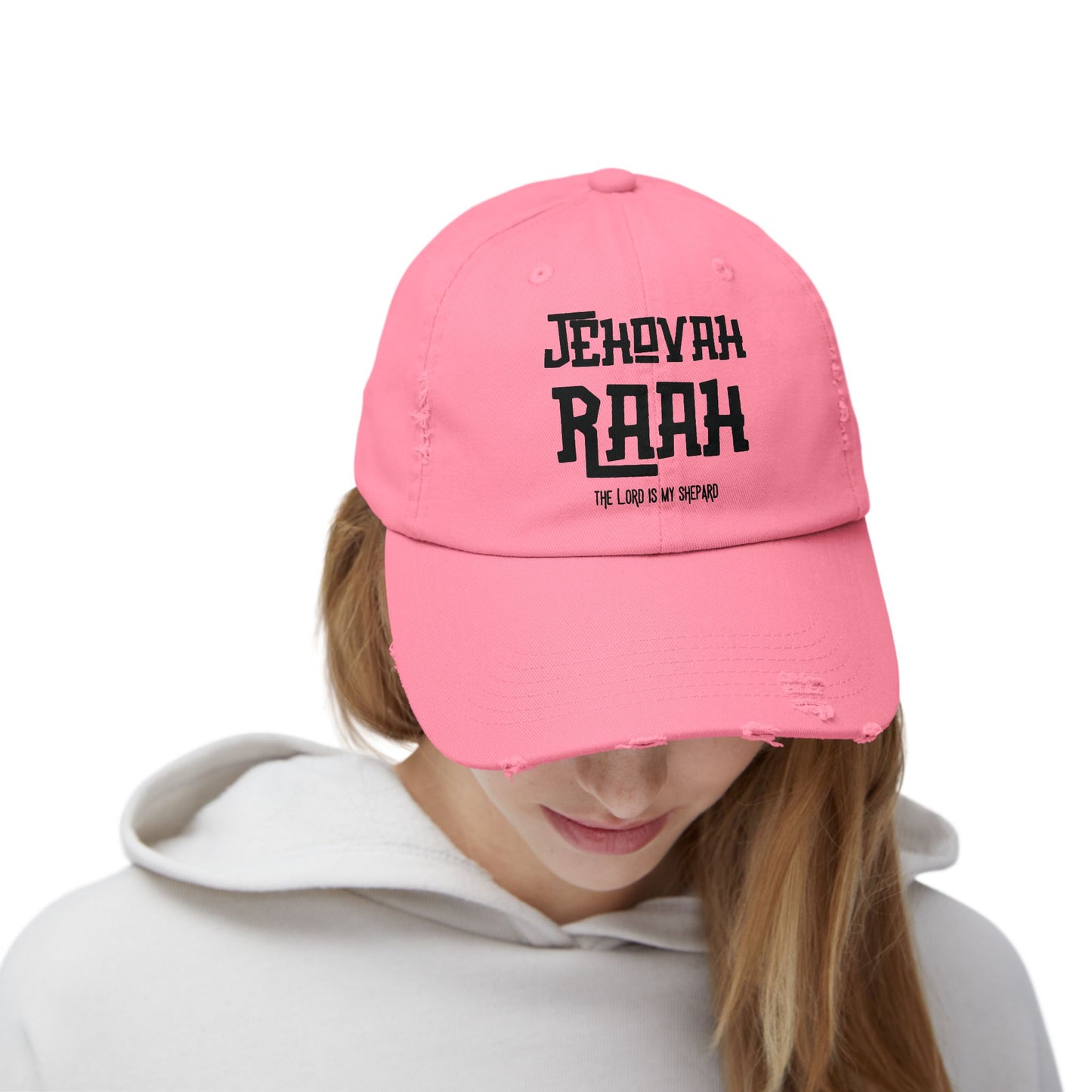 Jehovah Raah Distressed Cap - Vintage