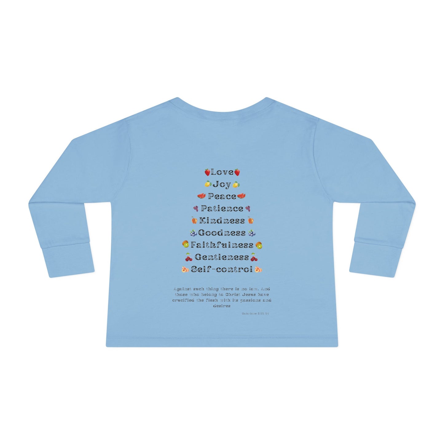 Fruitofhe Spirit Toddler Long Sleeve Tee