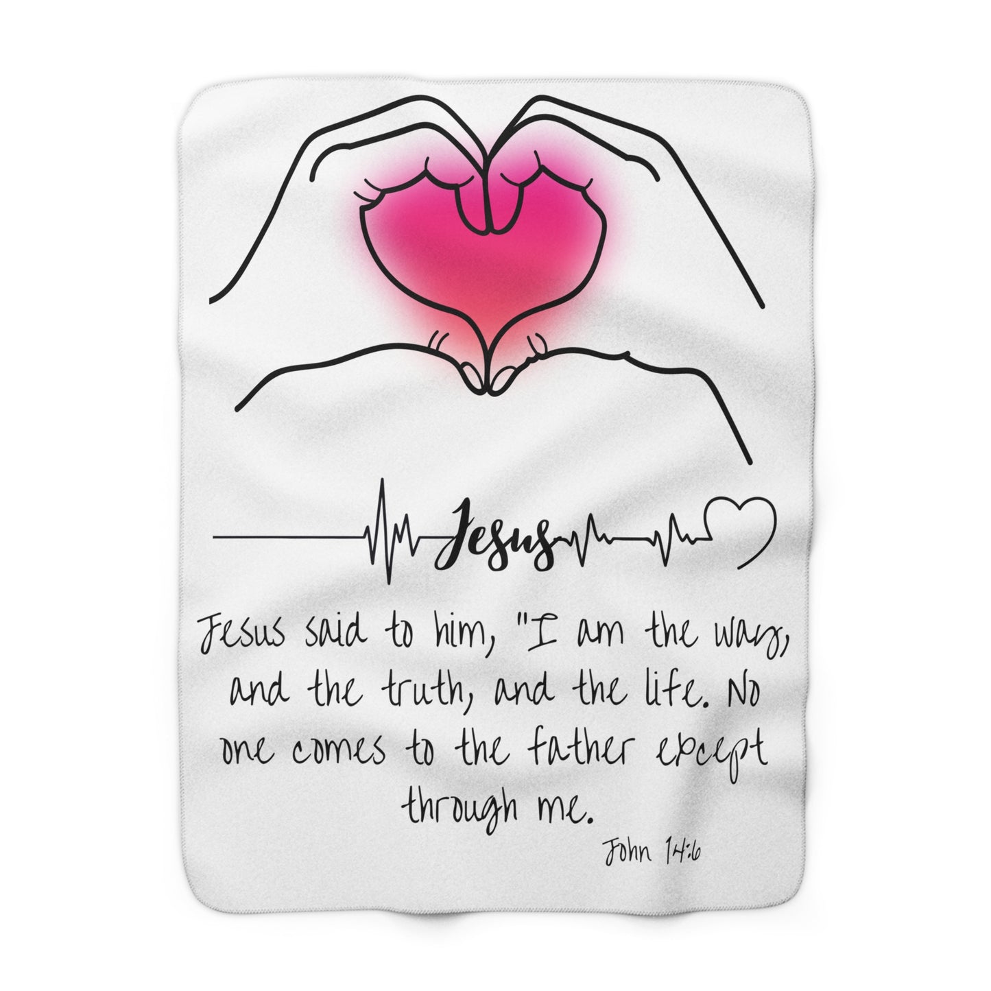 Jesus Sherpa Fleece Blanket | Cozy & Soft Comfort for Home Decor | Perfect Gift for Faith & Hope