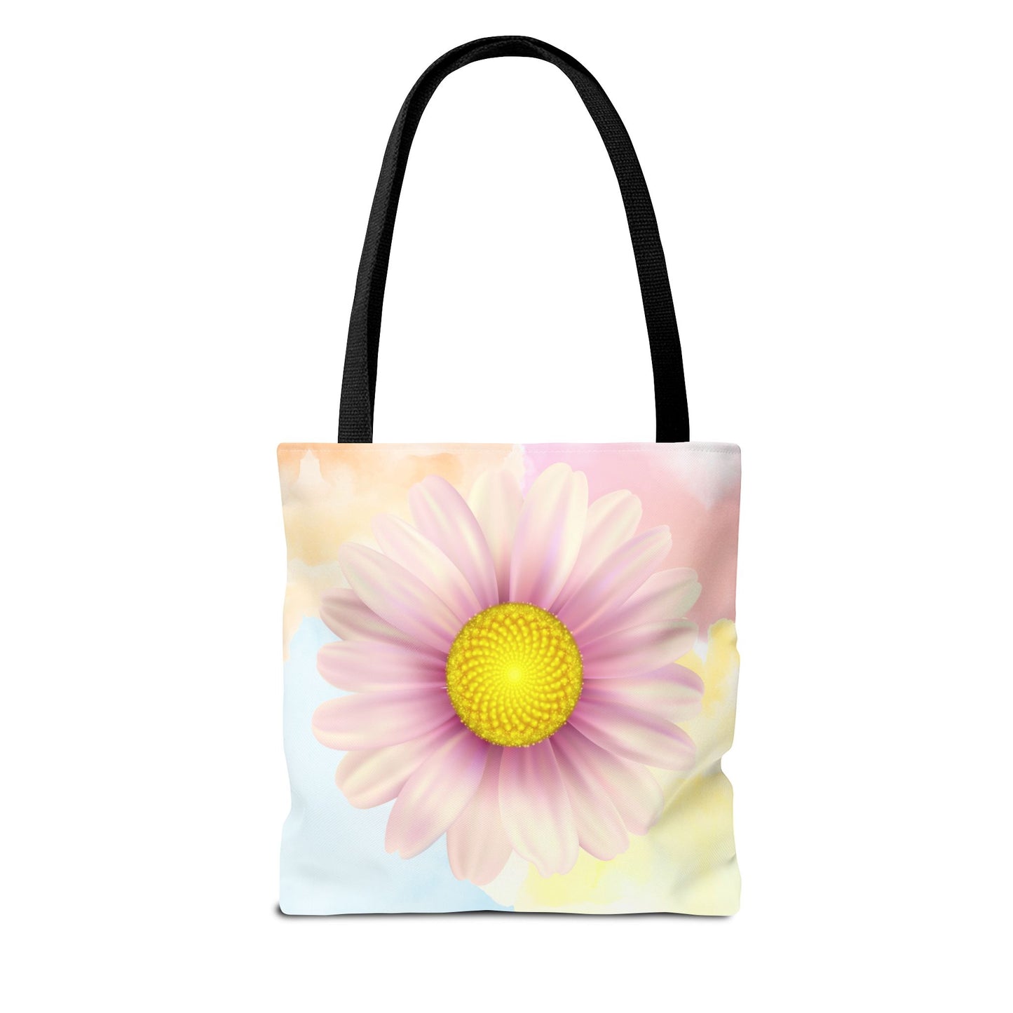 Lavender Watercolor Daisy Garden Tote Bag