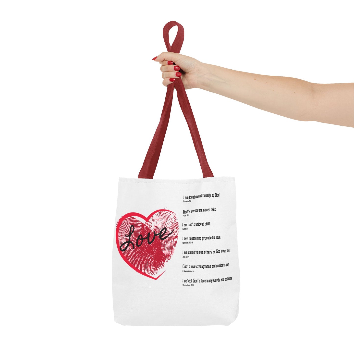 Love Affirmations Tote Bag