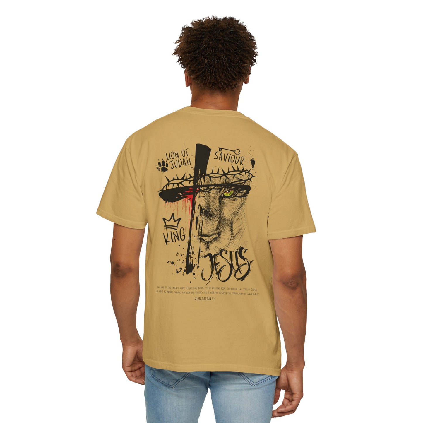 Lion of Judah Rev 5:5 T-shirt - Faith Inspired Streetwear