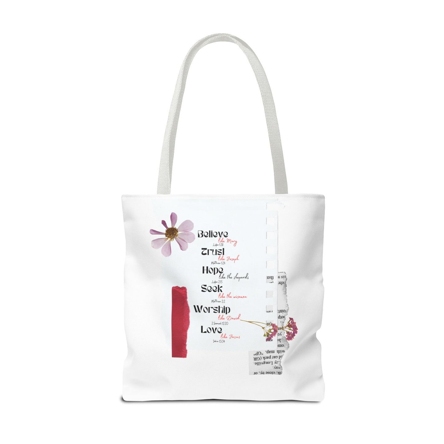 Believe Like Mary Tote Bag