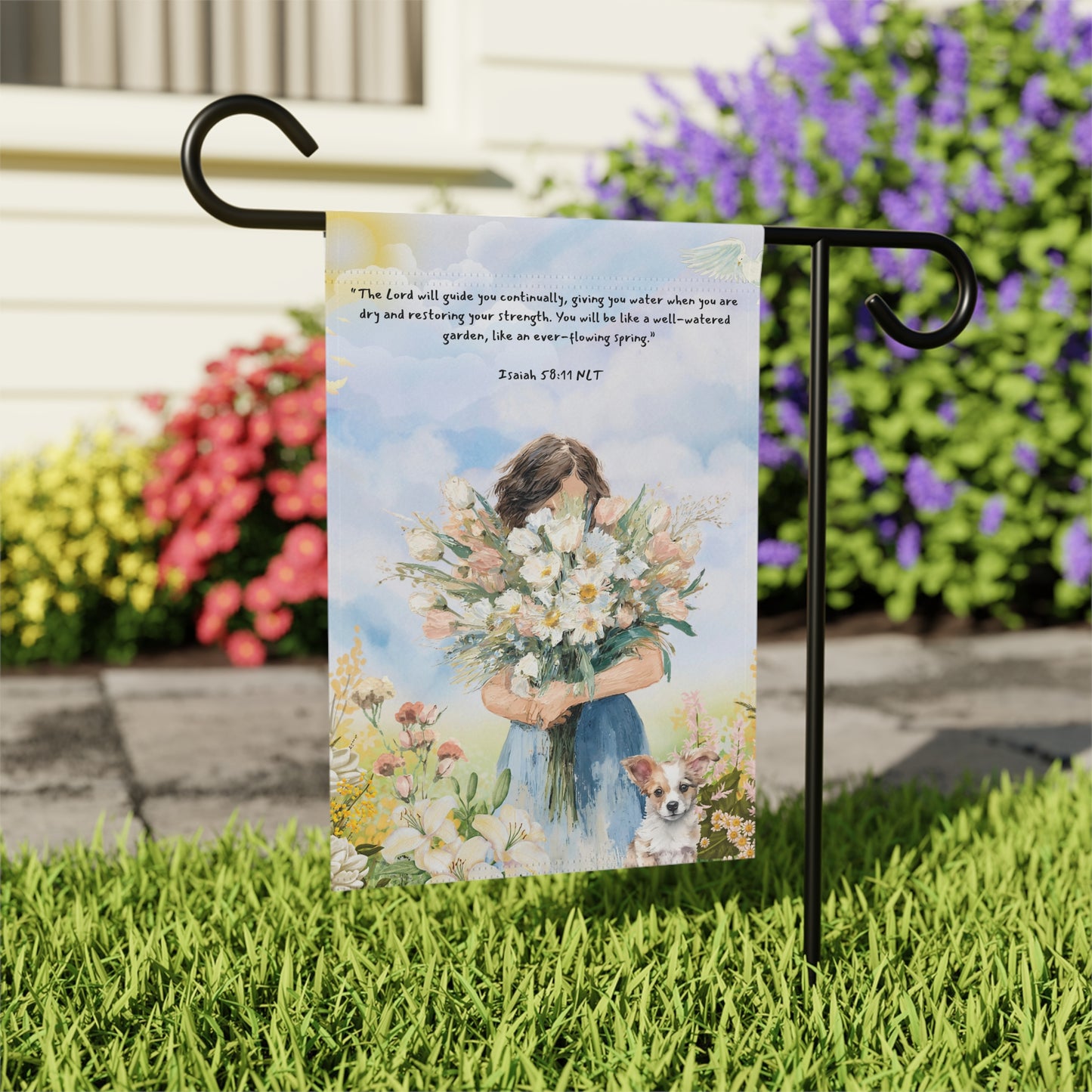 Isaiah 58:11 Garden & House Banner