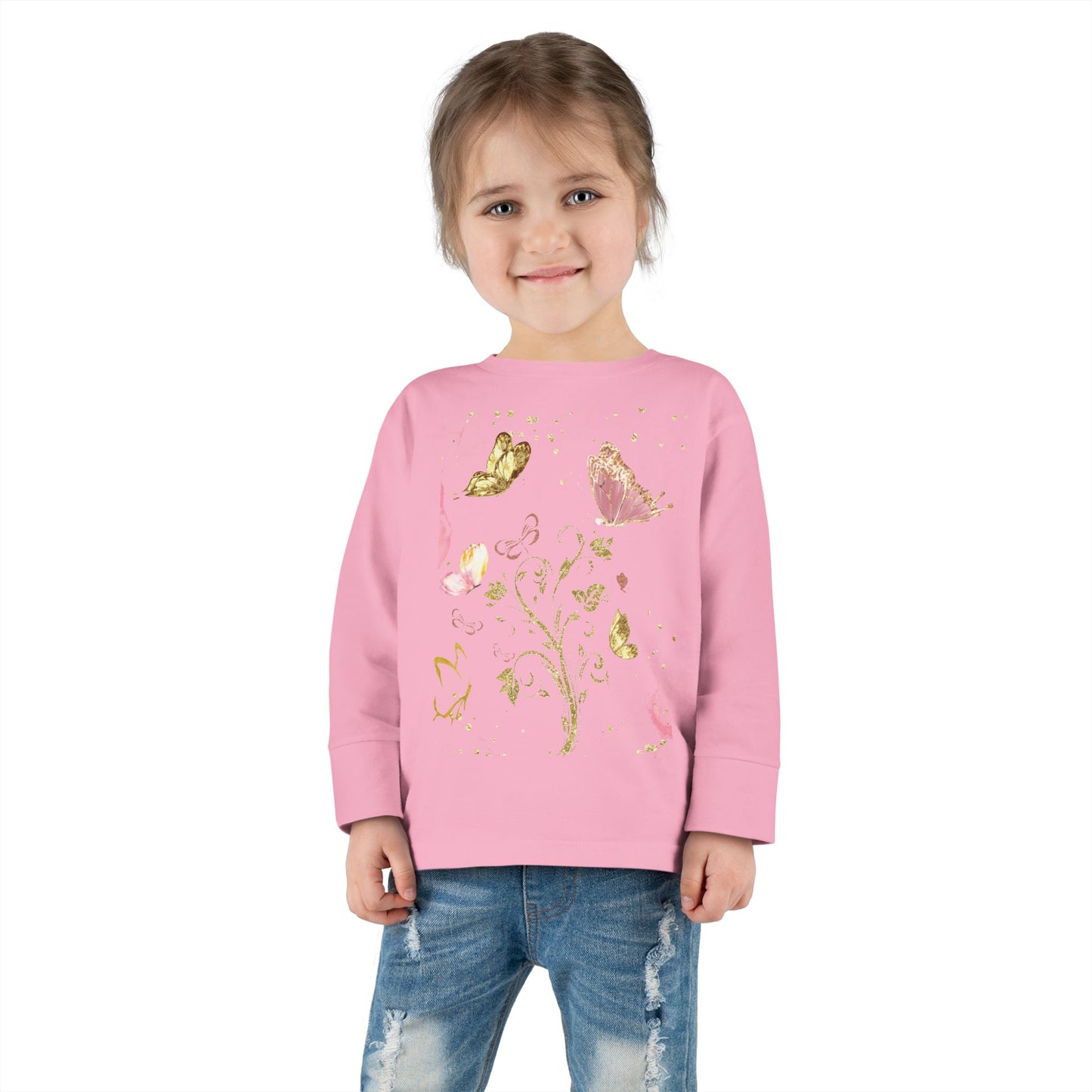 Glittering butterfly Long Sleeve Tee