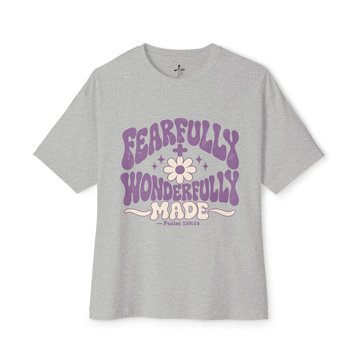 Fearfully & Wonderfully Made Tee — Christian Floral Graphic T-Shirt