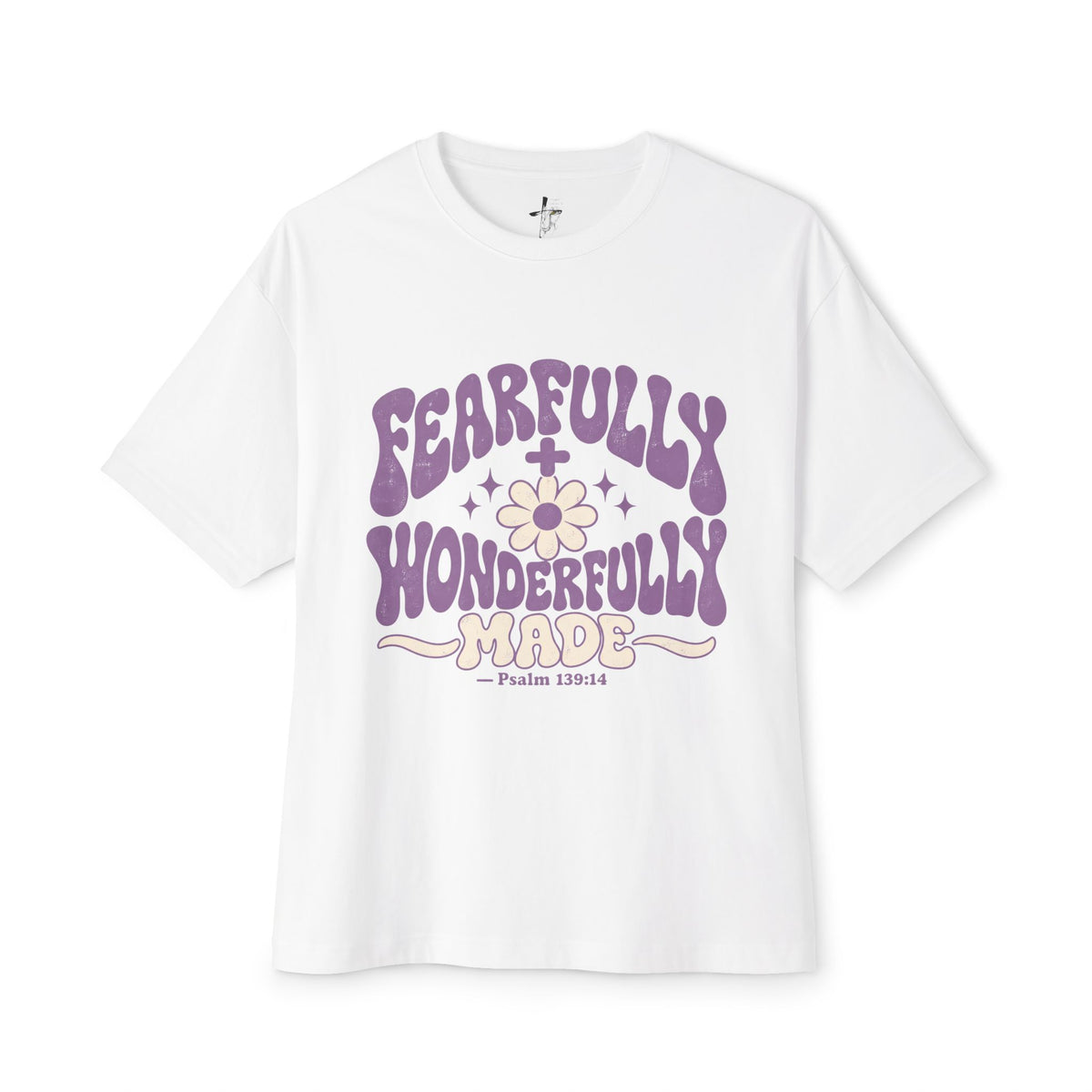 Fearfully & Wonderfully Made Tee — Christian Floral Graphic T-Shirt